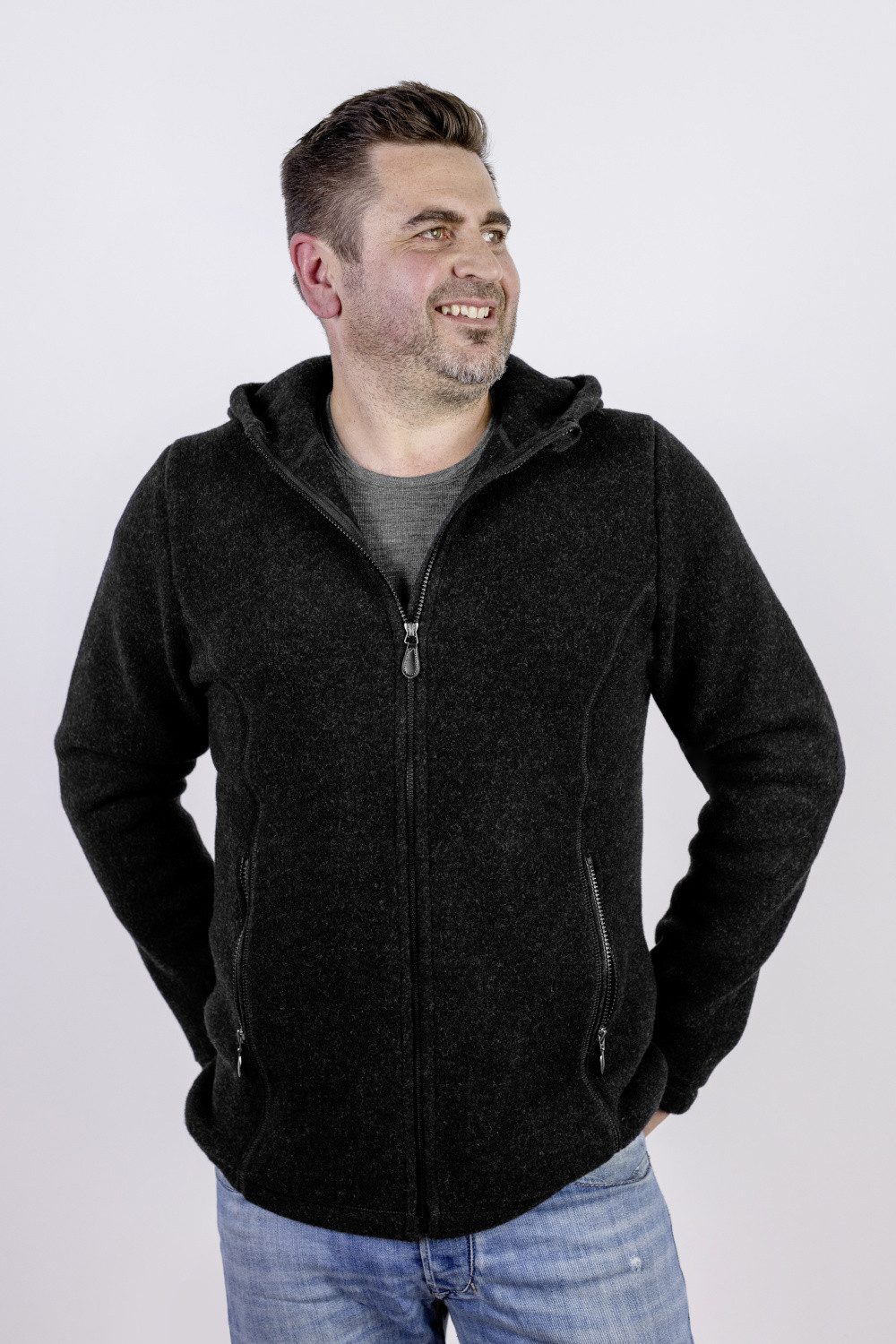Kapuzenfleecejacke