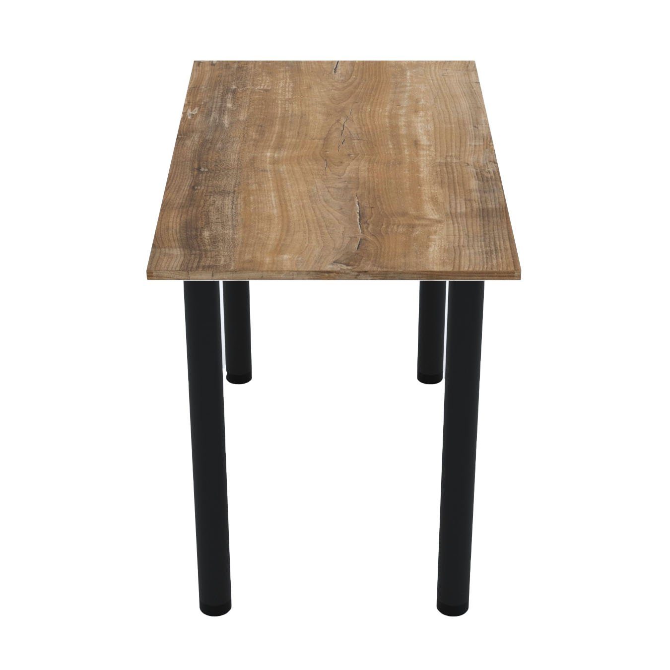 schwarzen Esstisch, PVC Esszimmertisch AKKE Retro-Holz mit Küchentisch 2mm Bürotisch Beinen