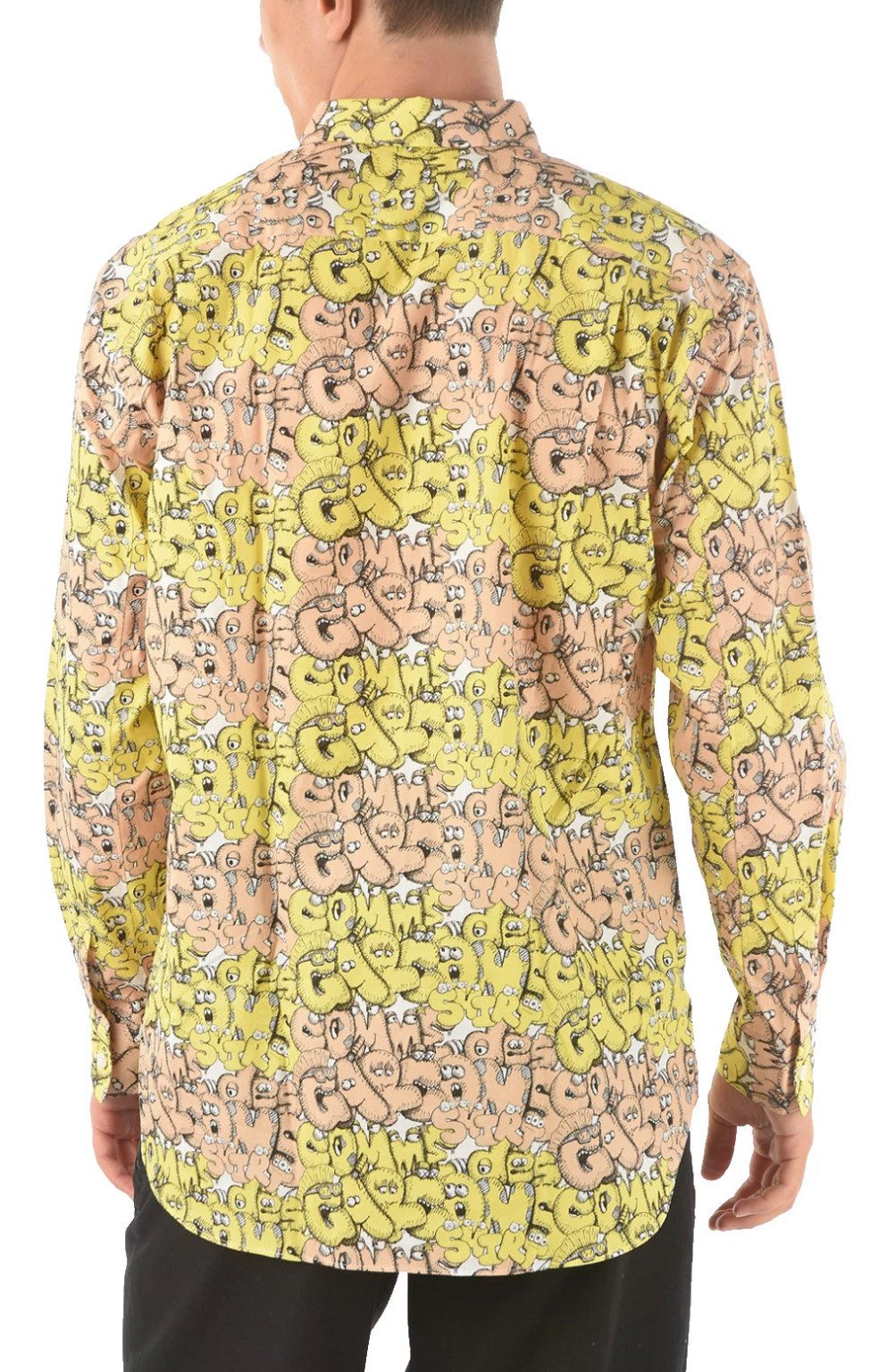 COMME des GARÇONS Langarmhemd x KAWS Limitierte Kunst-Edition Hemd Deadstock Sammlerstück Ein Stück Kunstgeschichte.Teil der limitierten Capsule Collection