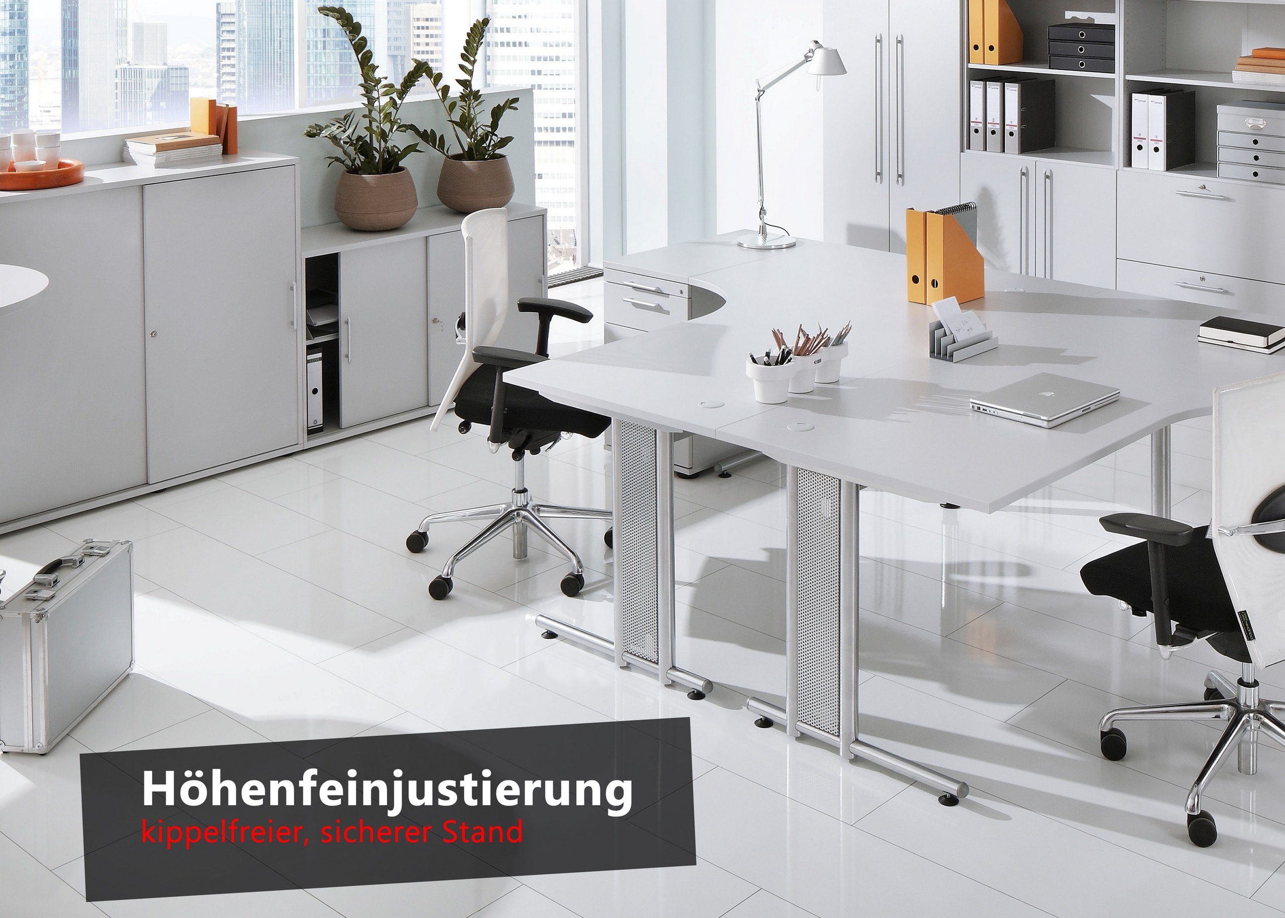 bümö Schreibtisch Schreibtisch Serie-N, 200 Dekor: cm Rechteck: Eiche 100 - x