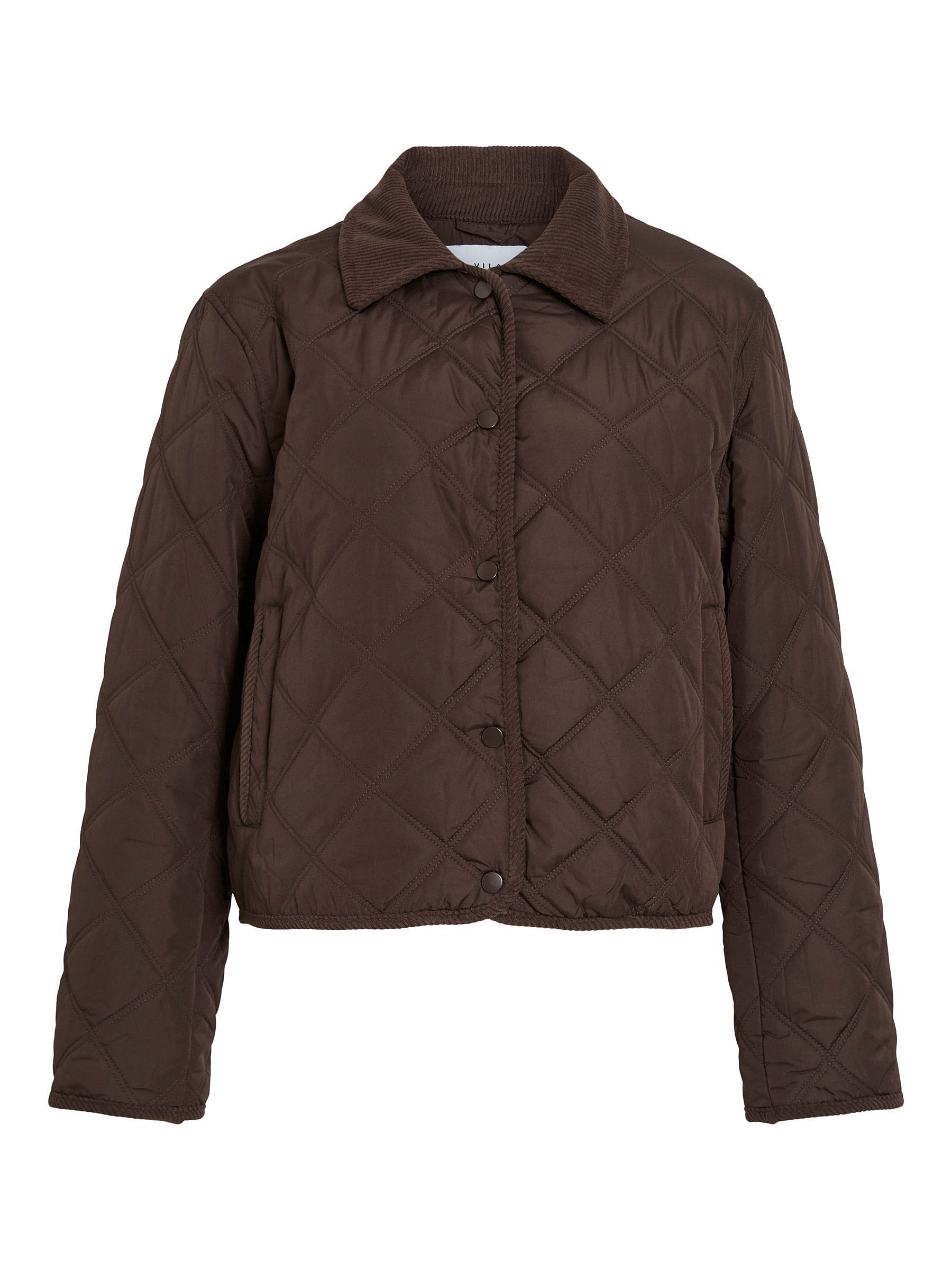 Vila Blouson Stepp-Design mit Druckknöpfen - Modisches Must-have (1-St) VIQ günstig online kaufen