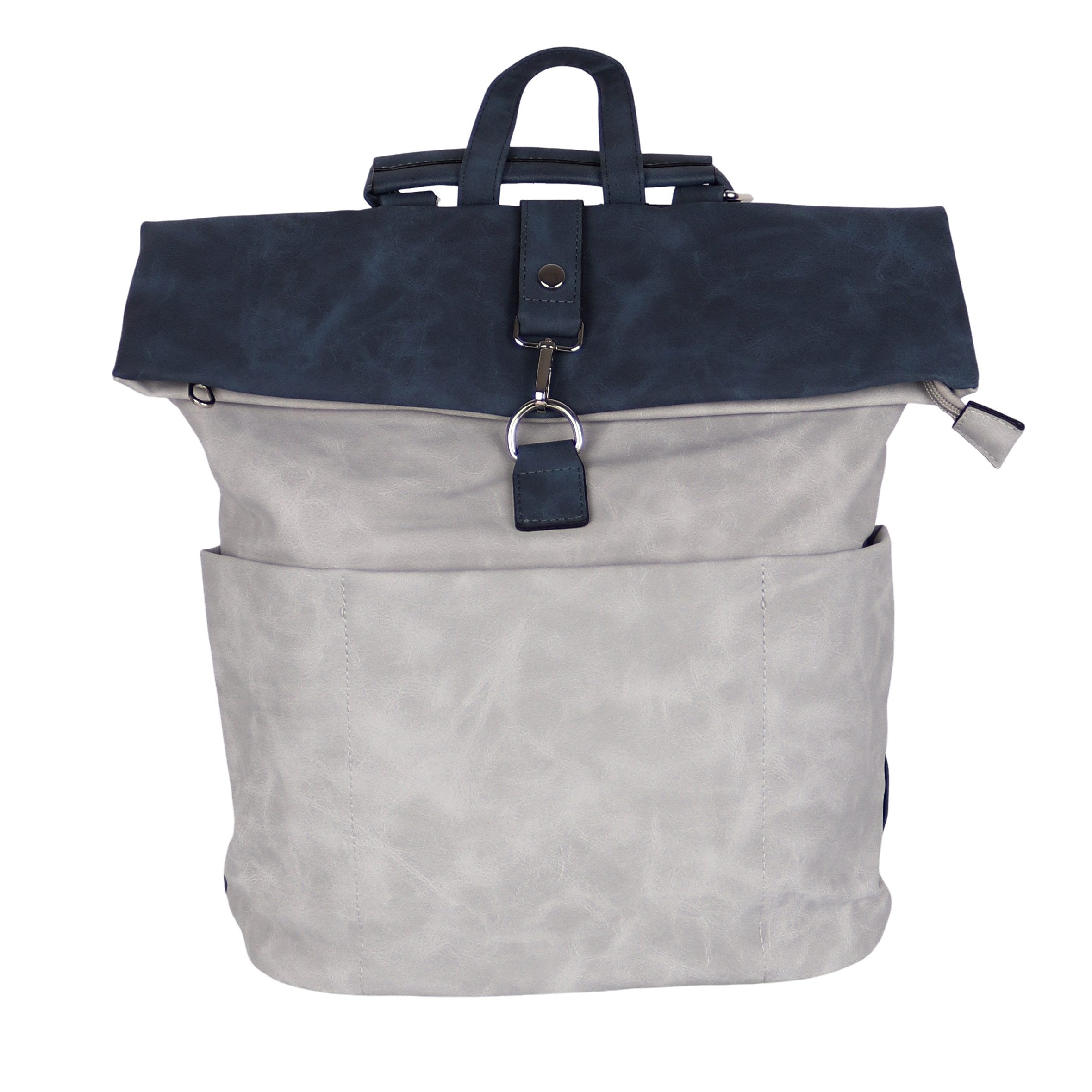 MIRROSI Tagesrucksack Damen auch als Crossbody Bag 2 in 1, Elegant (32x(38+8)x12cm - Kompakte Größe), aus hochwertigem Kunstleder, Rucksack, Daypack