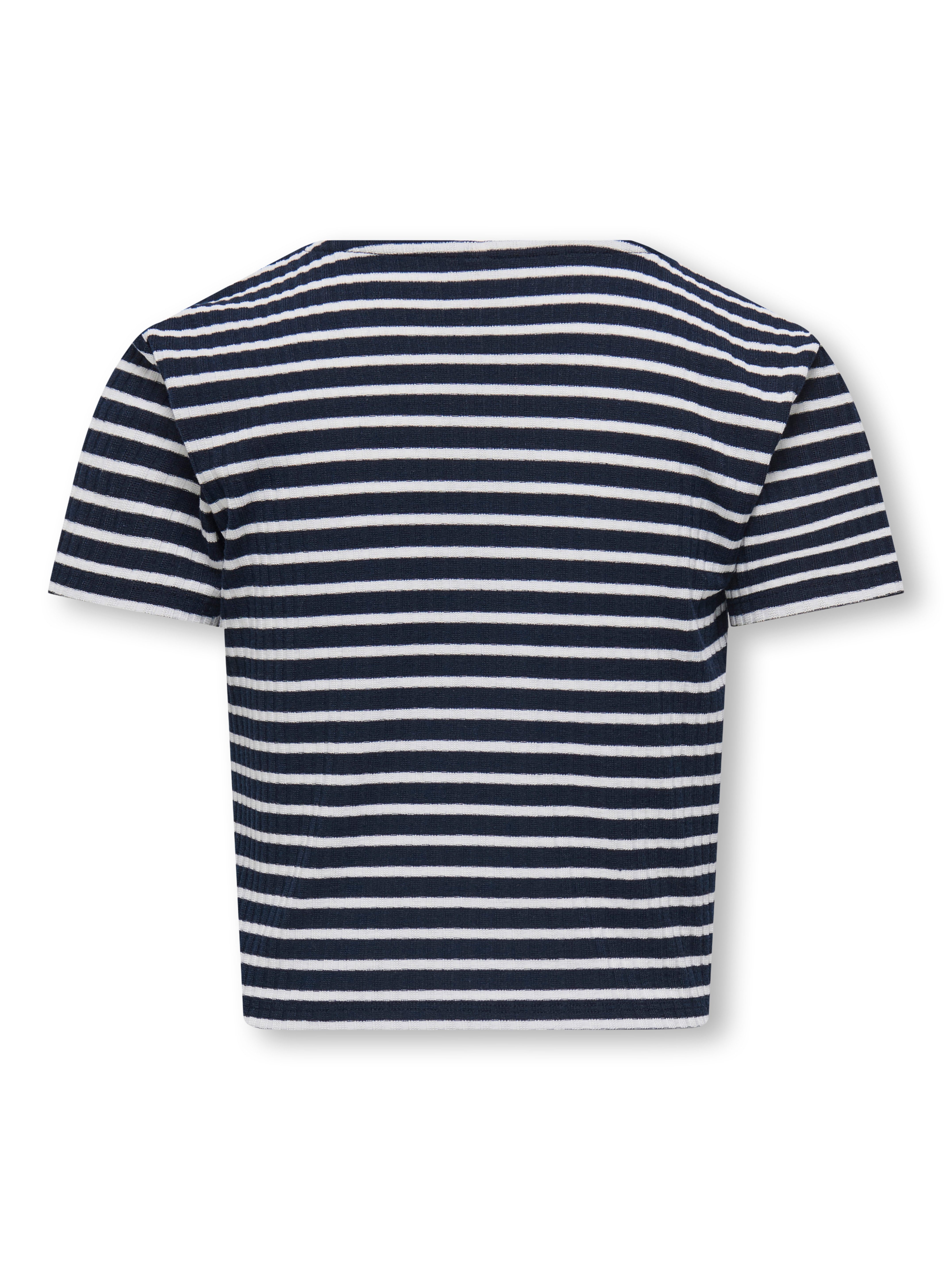 KIDS ONLY T-Shirt KOGNELLA STRIPED S/S O-NECK TOP JRS – Bild 5 von 5