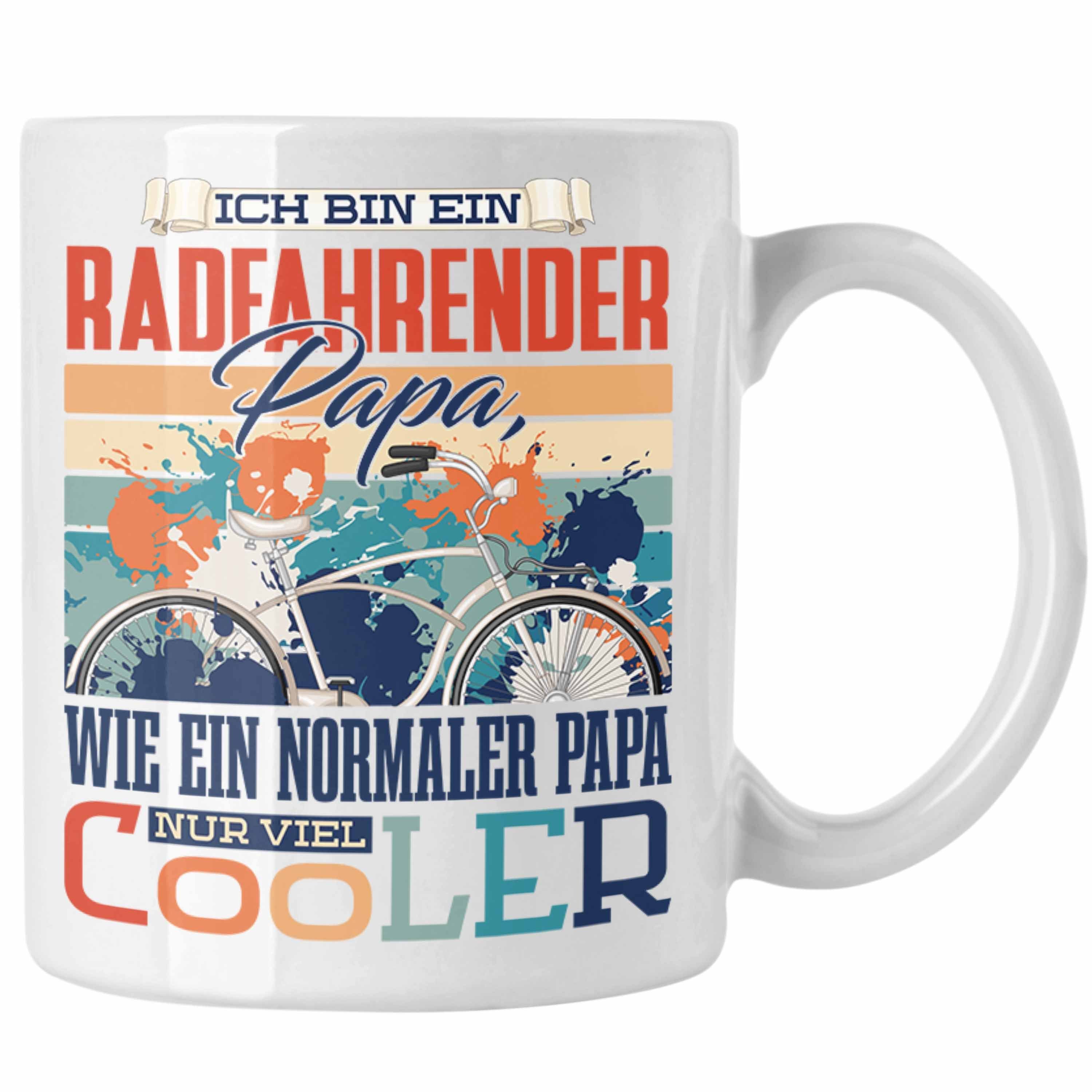 Trendation Tasse Trendation - Fahrrad Papa Tasse Geschenk Vater Geschenkidee zum Vatert