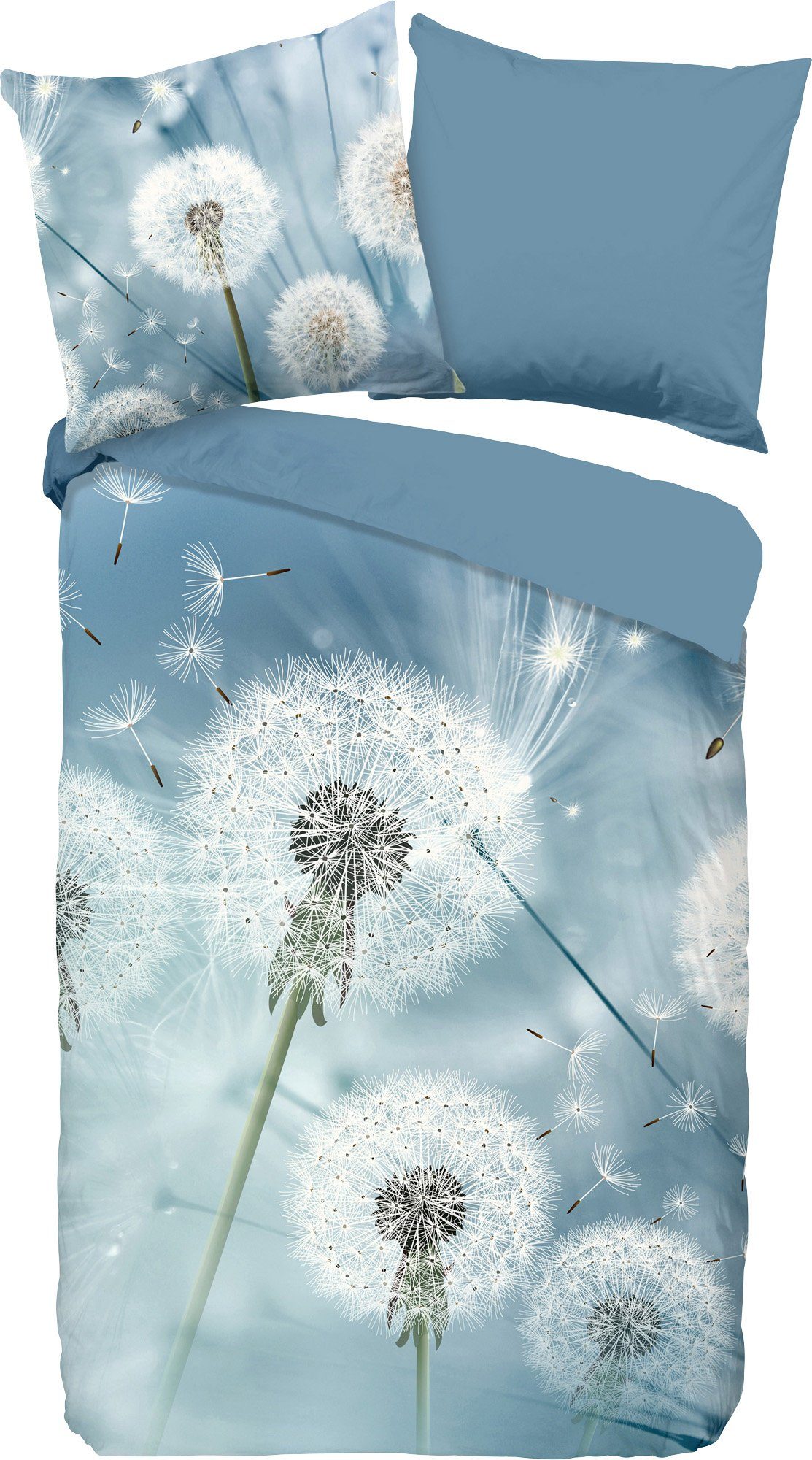 Wendebettwäsche Wishfull, good morning, Renforcé, 2 teilig, 100 Baumwolle, Waschen 40