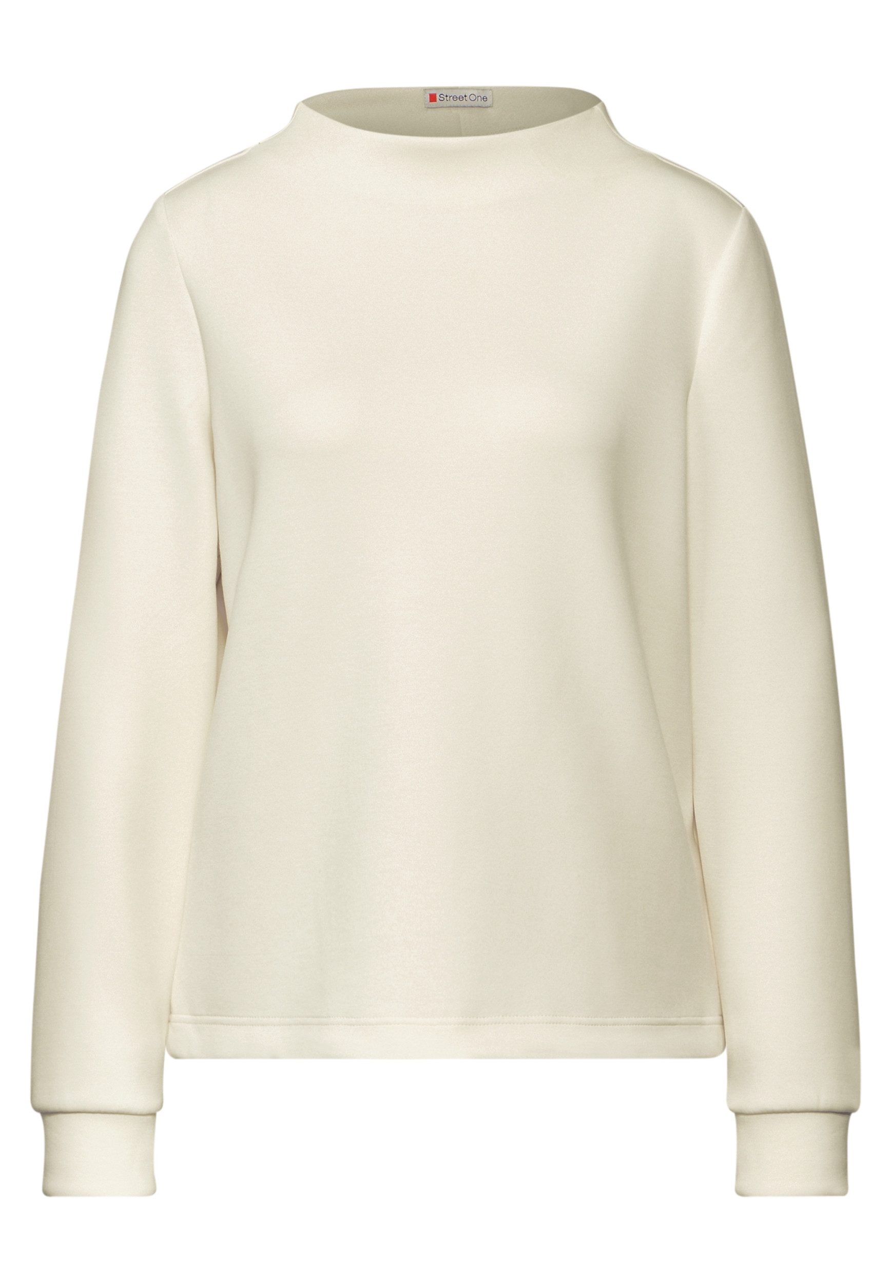 Sweatshirt - Silk-Look Shirt - Elegantes Damenshirt