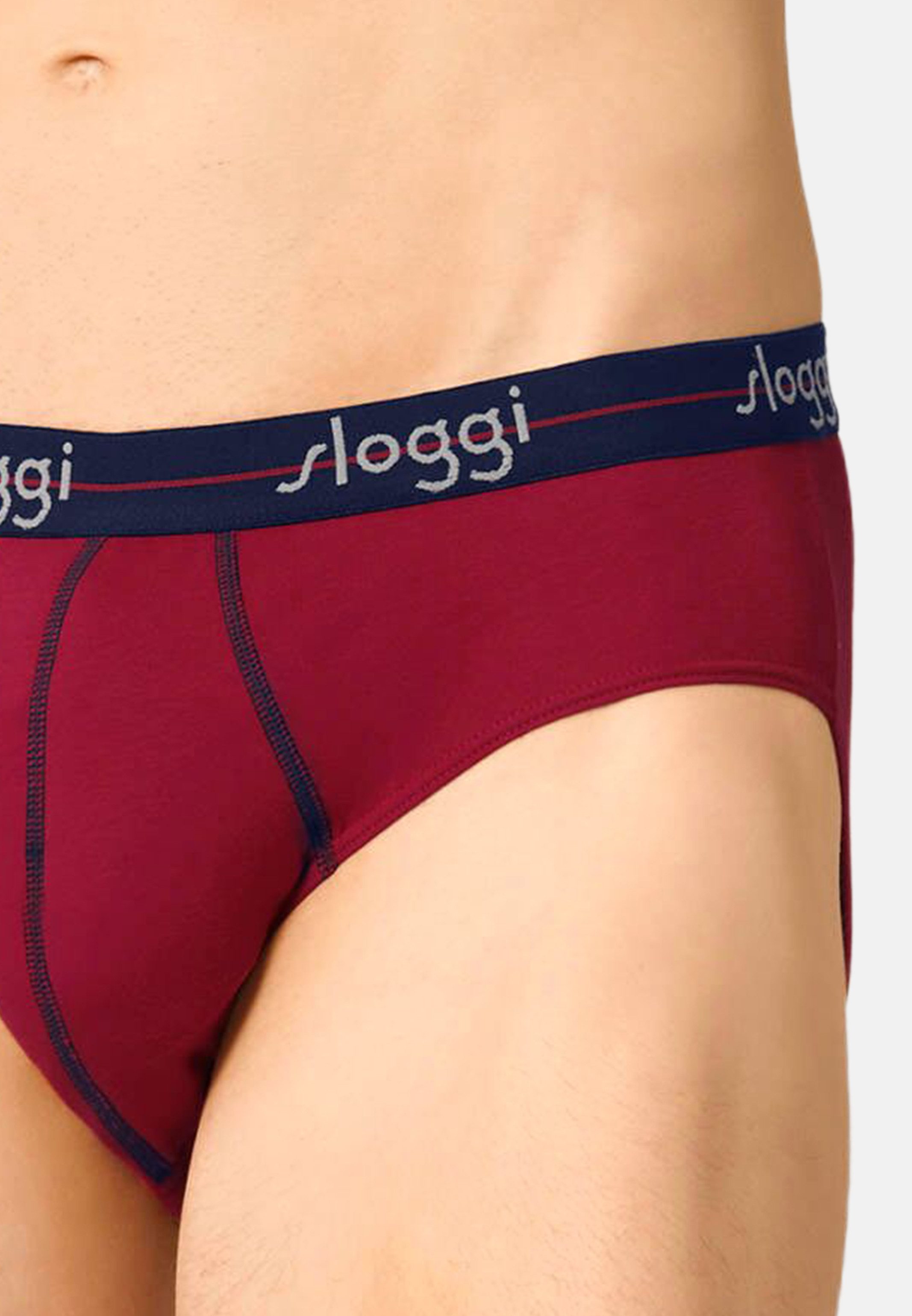 sloggi Slip 4er Pack Start (Spar-Set, 4-St) Midi Slip / Unterhose - Baumwolle - ohne Eingriff - Atmungsaktiv
