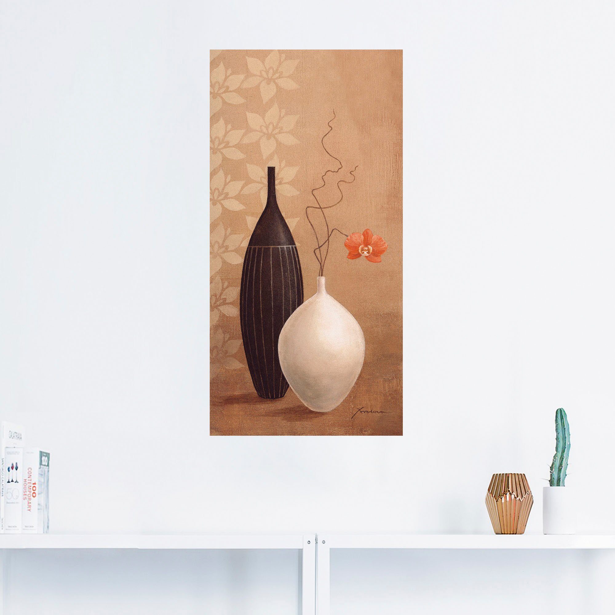 Töpfe in versch. Größen (1 Alubild, Poster Leinwandbild, oder Schmalhalsvase, St), Wandbild als Artland Wandaufkleber Vasen &