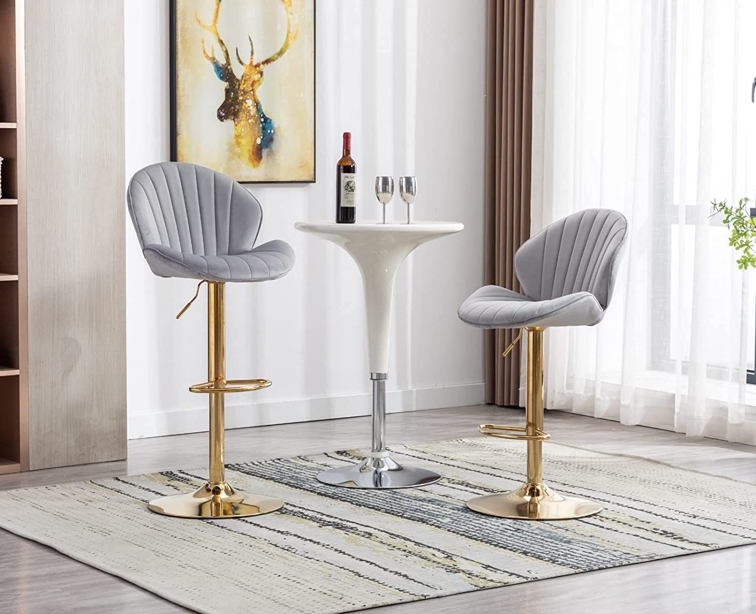WAHSON OFFICE CHAIRS Barhocker 2er Set günstig online kaufen