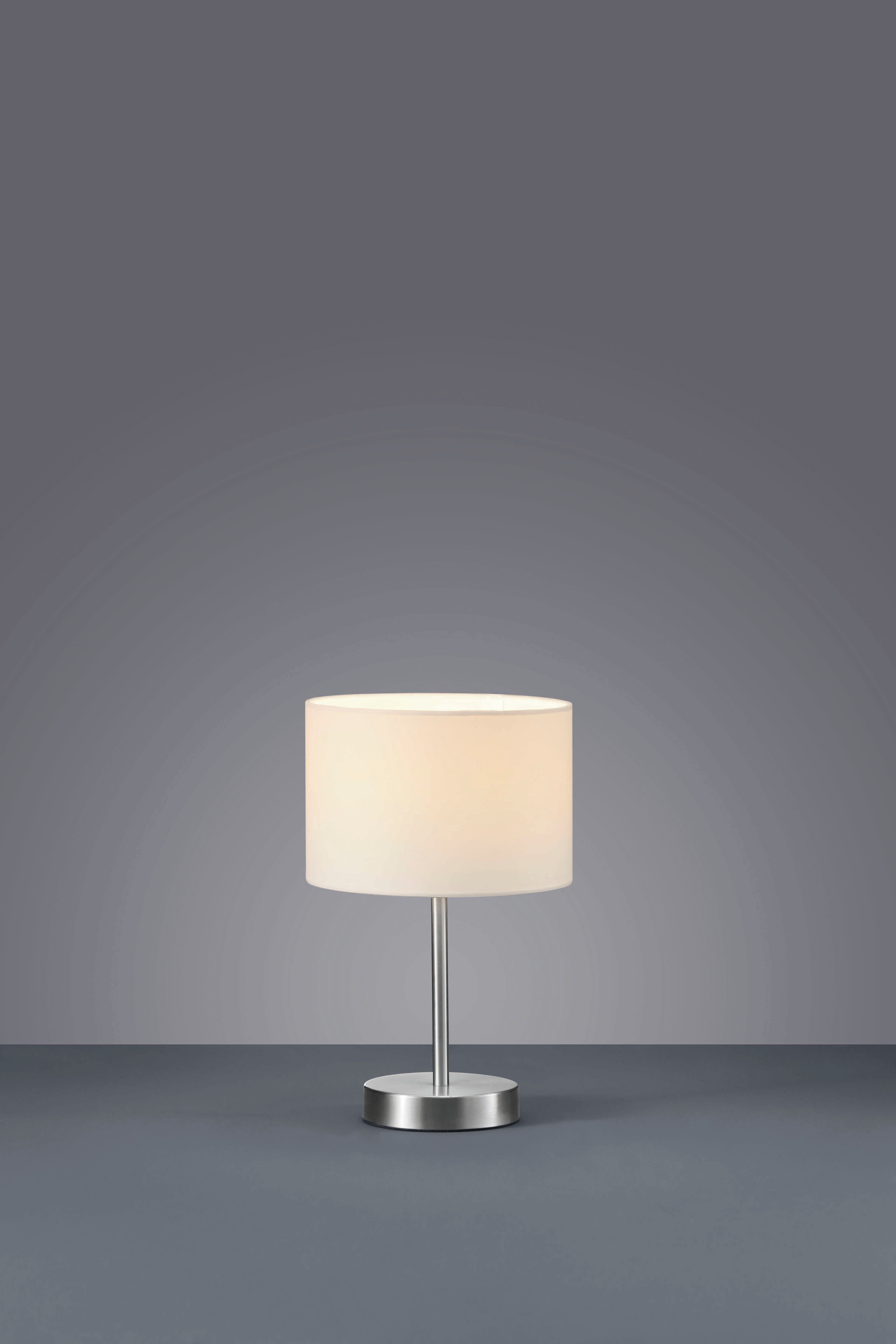 TRIO Leuchten Tischleuchte Hotel, ohne Leuchtmittel, Schirm Ø 20cm, Höhe Lampe 32cm, ohne Leuchtmittel 170cm Anschlusskabel