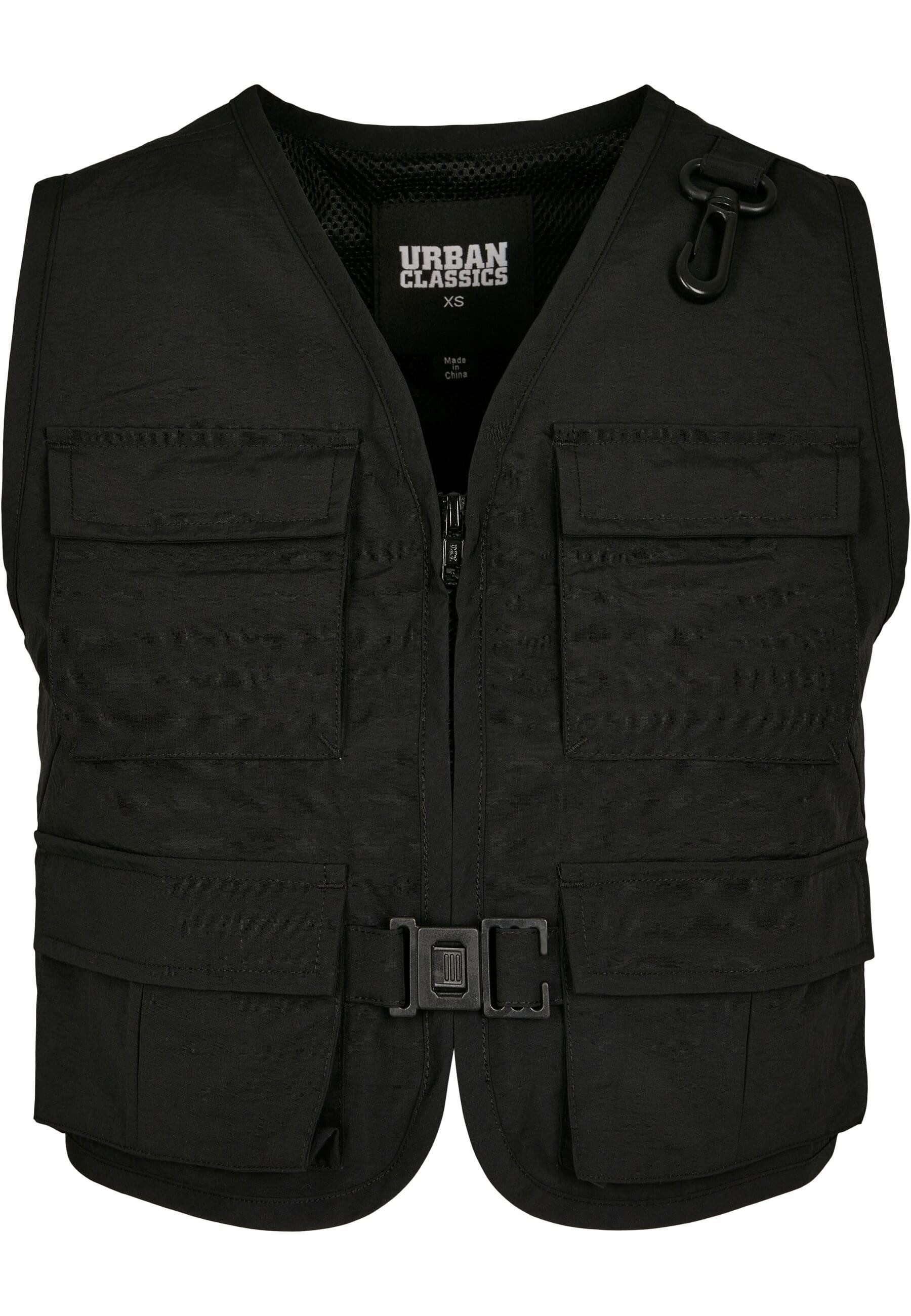 URBAN CLASSICS Jerseyweste Urban Classics Damen Ladies Short Tactical Vest (1-tlg)