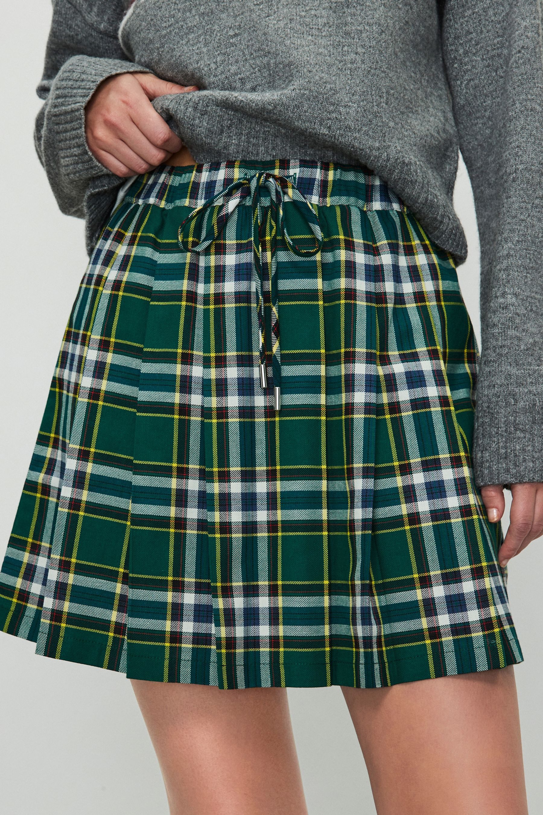 Next Minirock Schlupf-Minirock mit Karomuster (1-tlg)