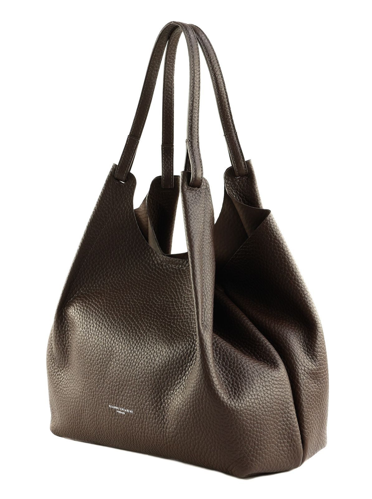 GIANNI CHIARINI Shopper Shopping Bag (Set, 2-tlg), aus echtem Rindsleder