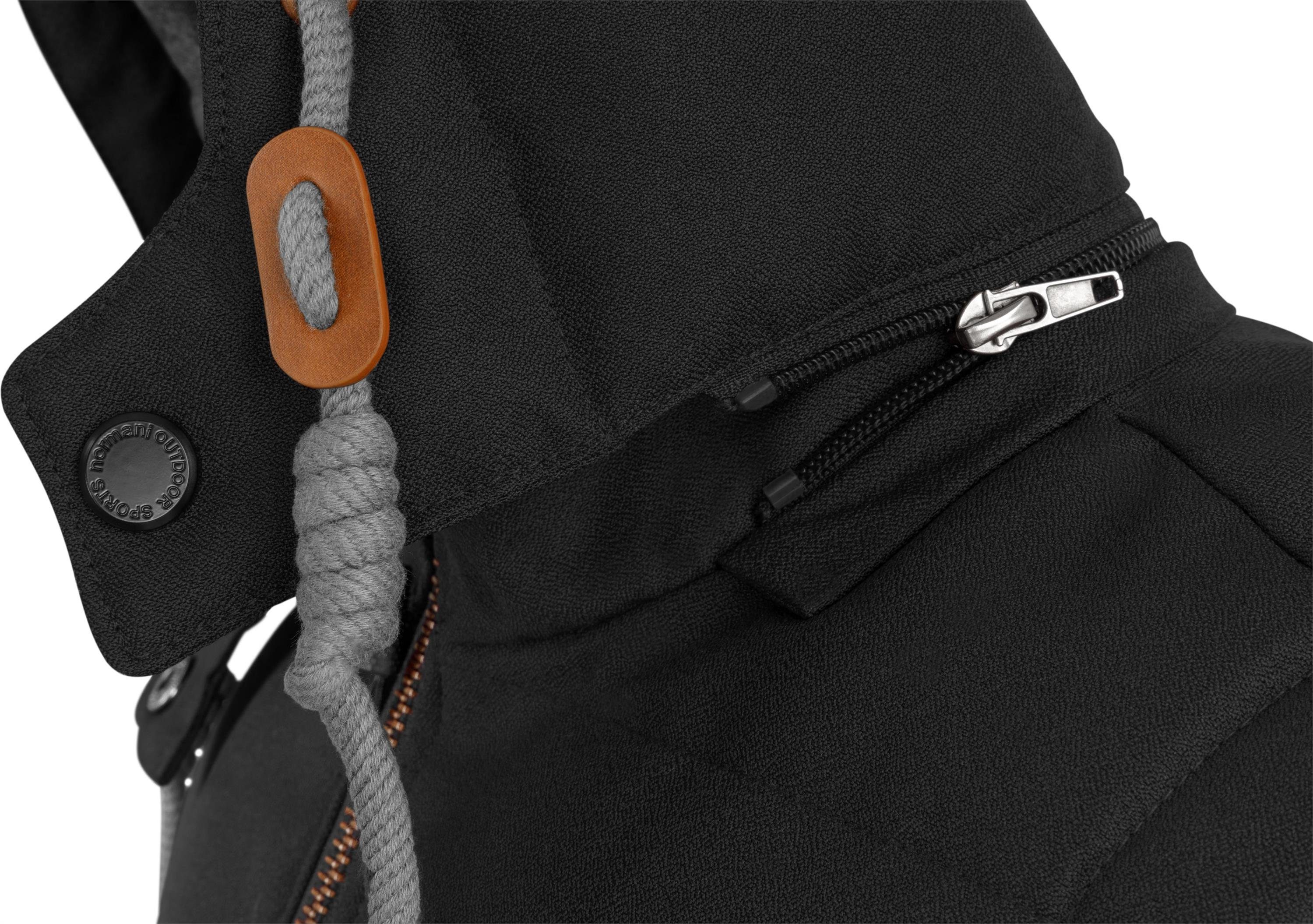 normani Funktionsweste Damen Winter-Steppweste Paihia Winddichte Winterweste mit Kapuze, Stehkragen und Seitentaschen