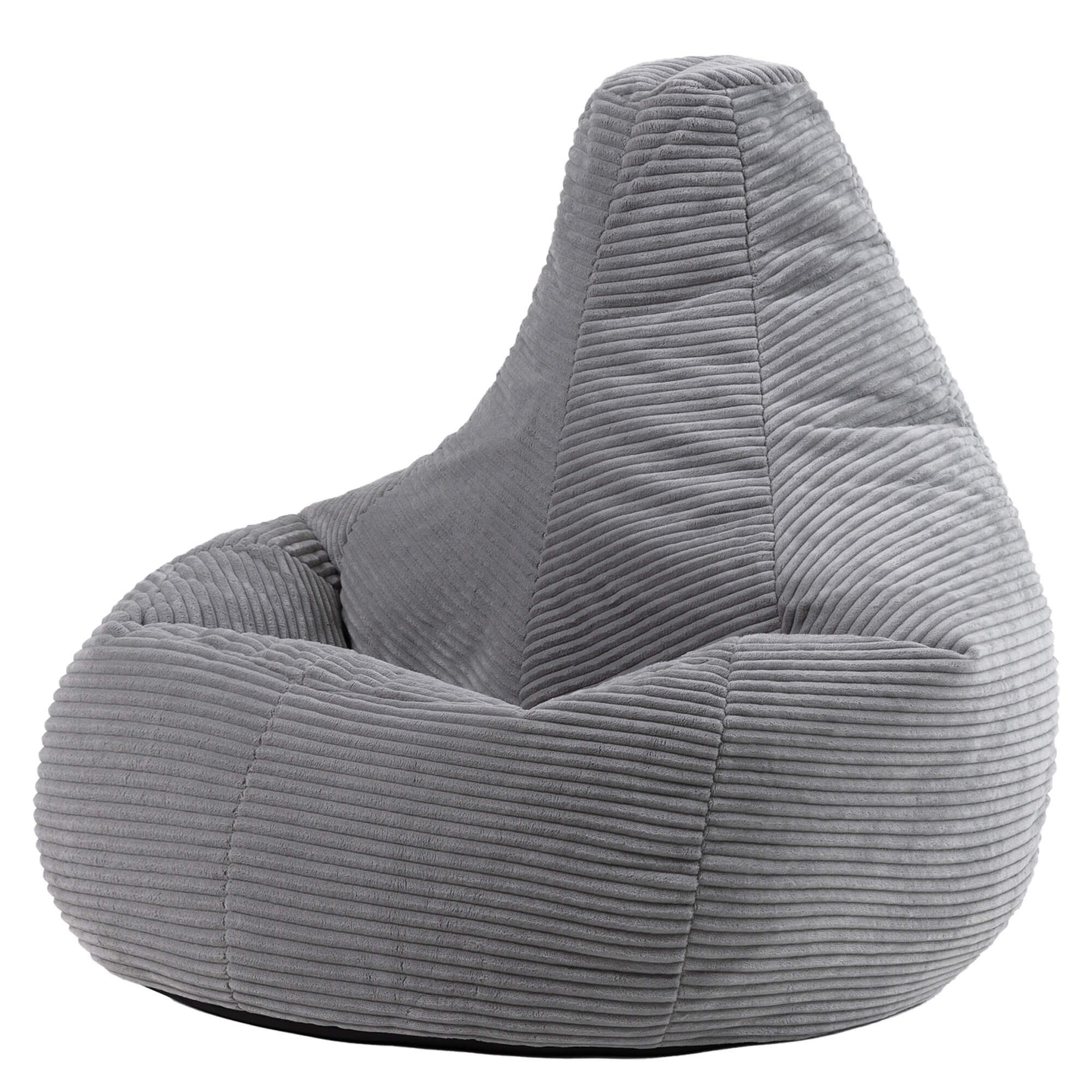 icon Sitzsack Sessel mit Liege aus Cord „Dalton“, Sitzsack XXL Gaming Sitzs günstig online kaufen