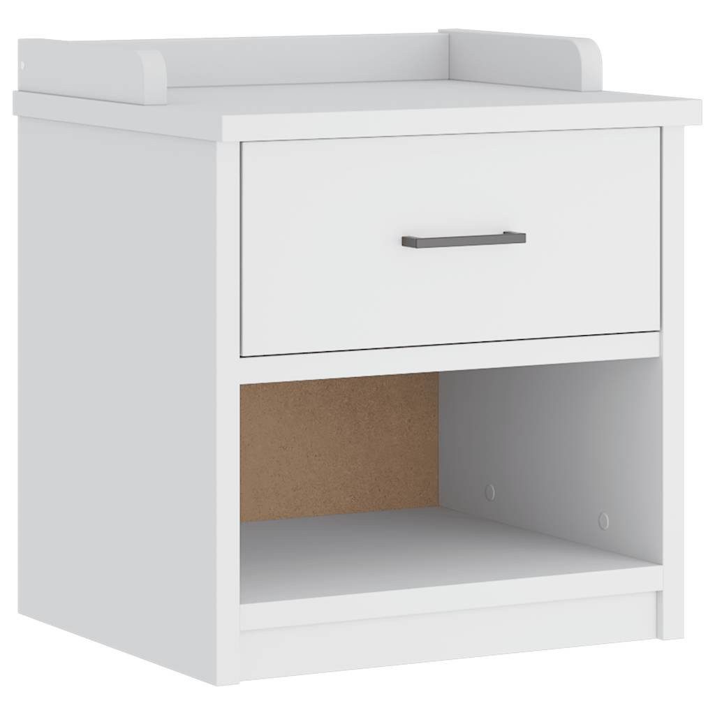vidaXL Sitzbank Flurbank SANDNES Weiß 45x40x50 cm Massivholz Kiefer