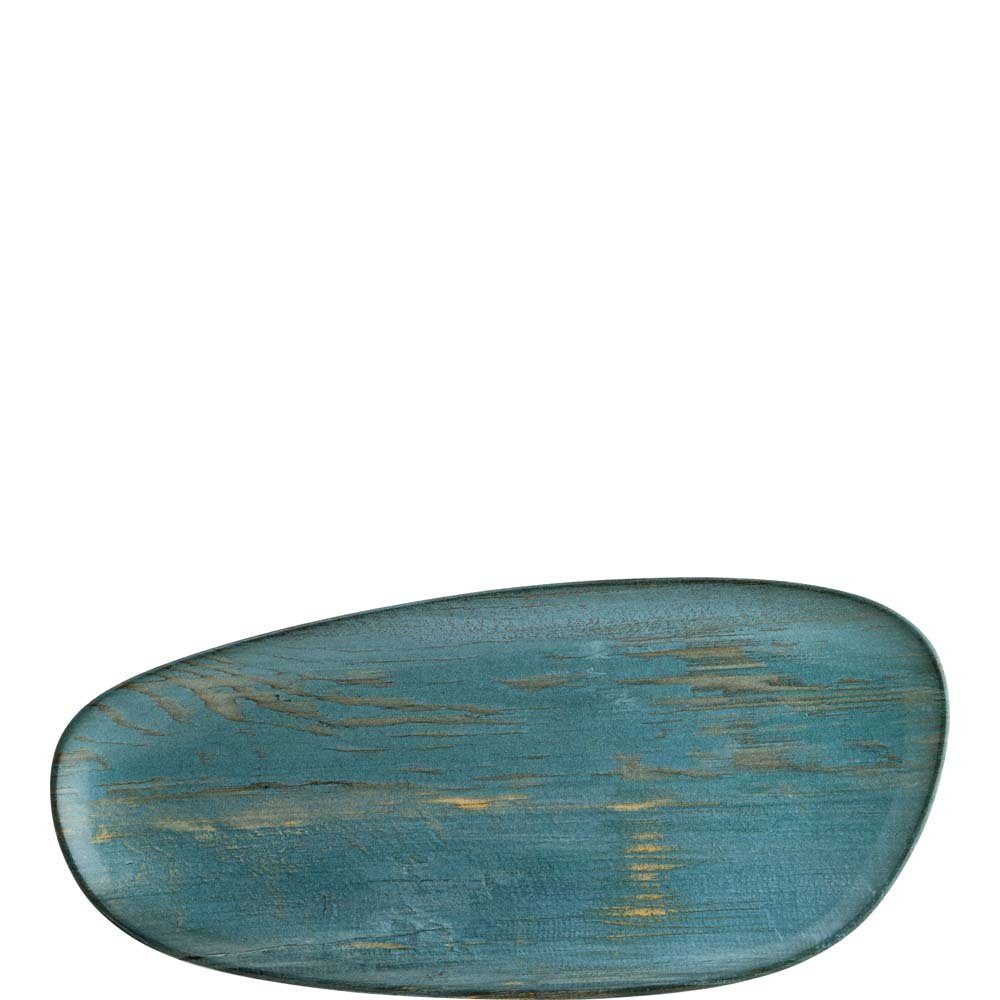 Türkis Madera (2-tlg), Vago Servierplatten, MDRMTVAO36DT 2,5cm 36cm Servierplatte Bonna Porzellan, Mint