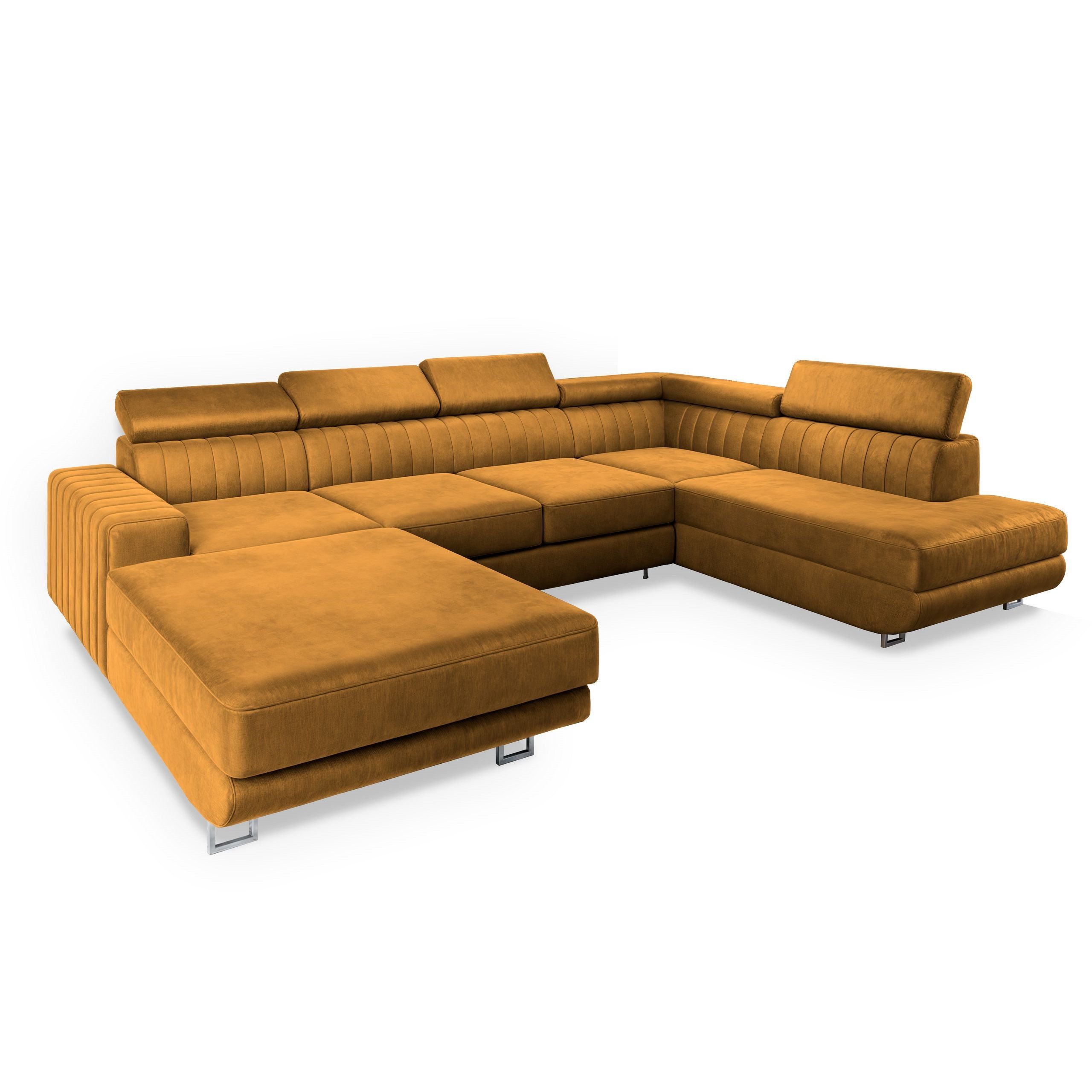 Masseno Ecksofa SIENA mit Schlaffunktion U-Form, Sofa mit Bettkasten günstig online kaufen