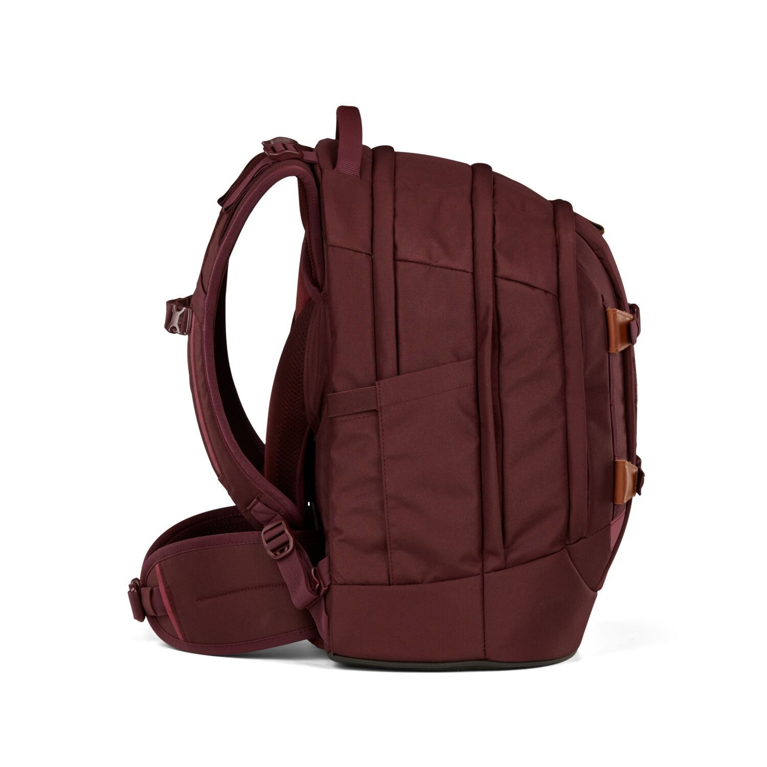 Satch Schulranzen Schulrucksack-Set PACK Nordic Ruby 2-teilig (2-teilig), ergonomisch, Your-Size-System: auf Körpergröße anpassbar