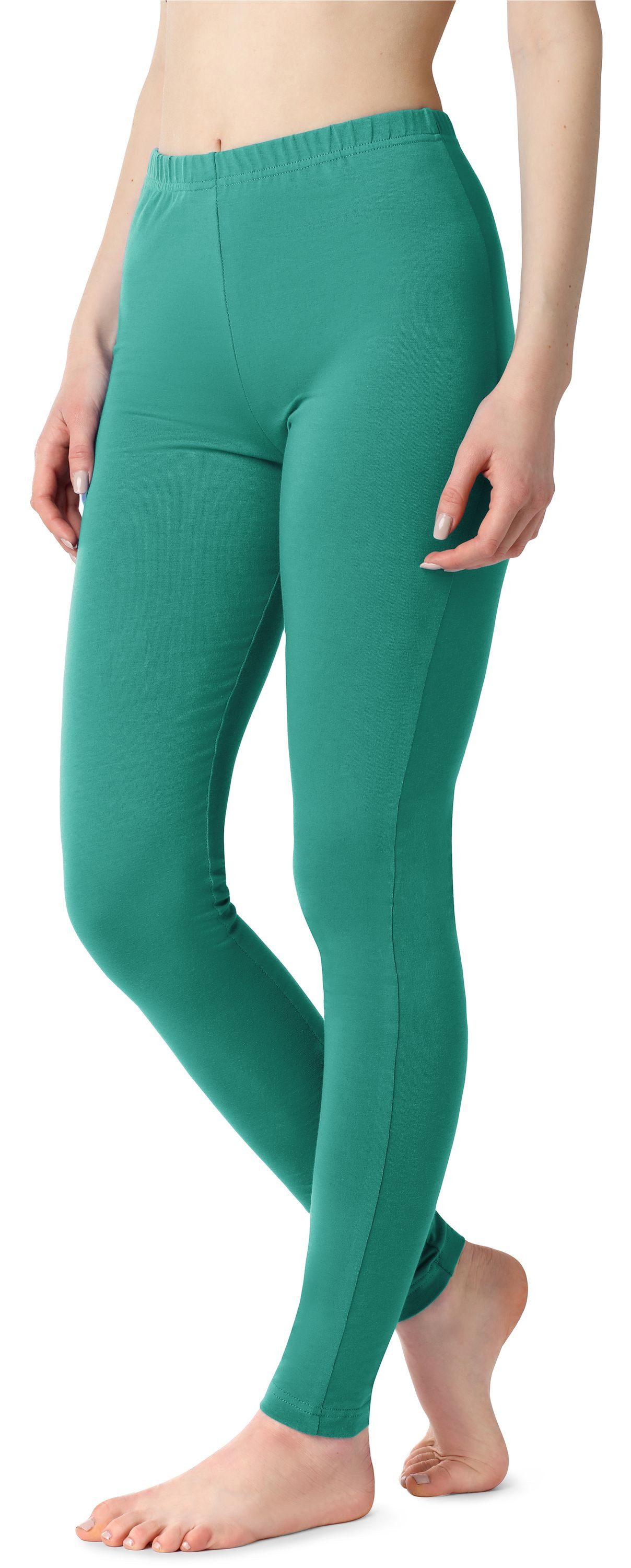 Bellivalini Leggings Damen Lange Leggings aus Baumwolle BLV50-198 (1-tlg) elastischer Bund