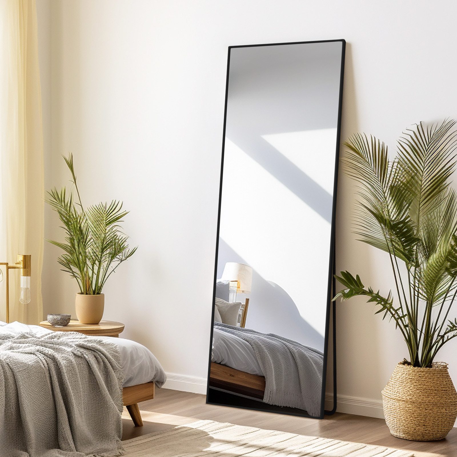 Ganzkörperspiegel Stehspiegel Bodenspiegel mit hochauflösendem Nano-Glas