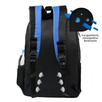 Laptoprucksack AV023, Laptopfach bis 15,6 Zoll Wasserdicht Design Praktische NotebookRucksack Schulrucksack