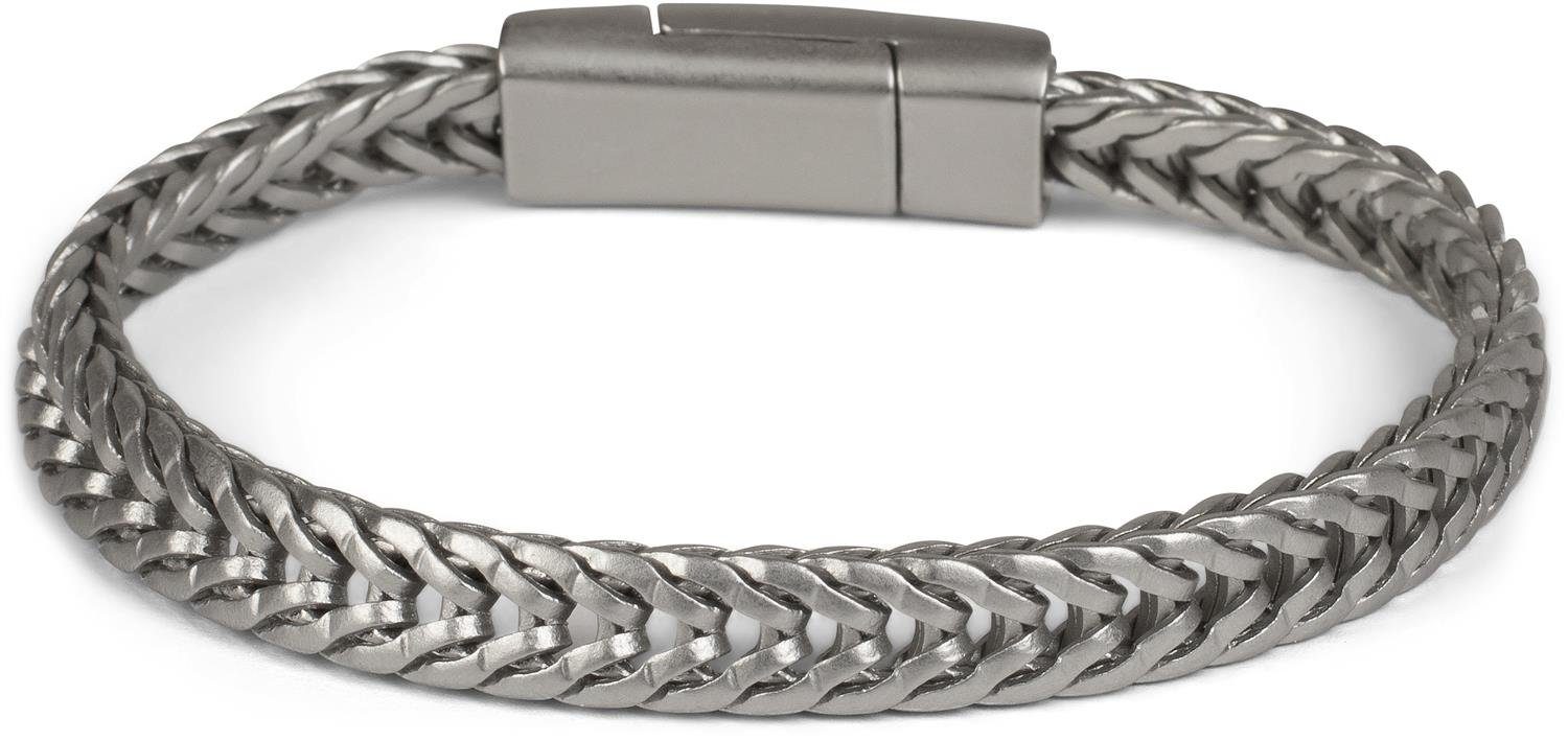 styleBREAKER Armkette Armband Zopfkette mit Magnetverschluss (1-tlg)