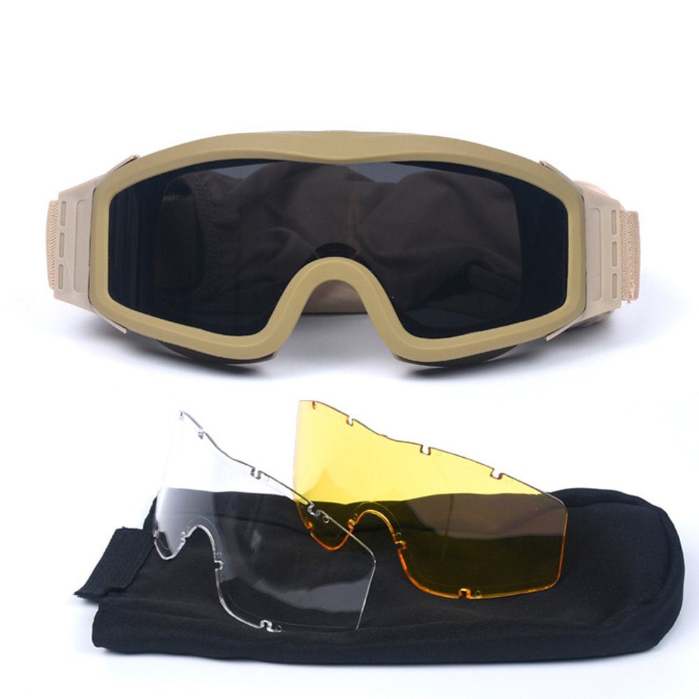 GelldG Motorradbrille Sport-Sonnenbrille, Outdoor-Sport, taktische Airsoft- Brille