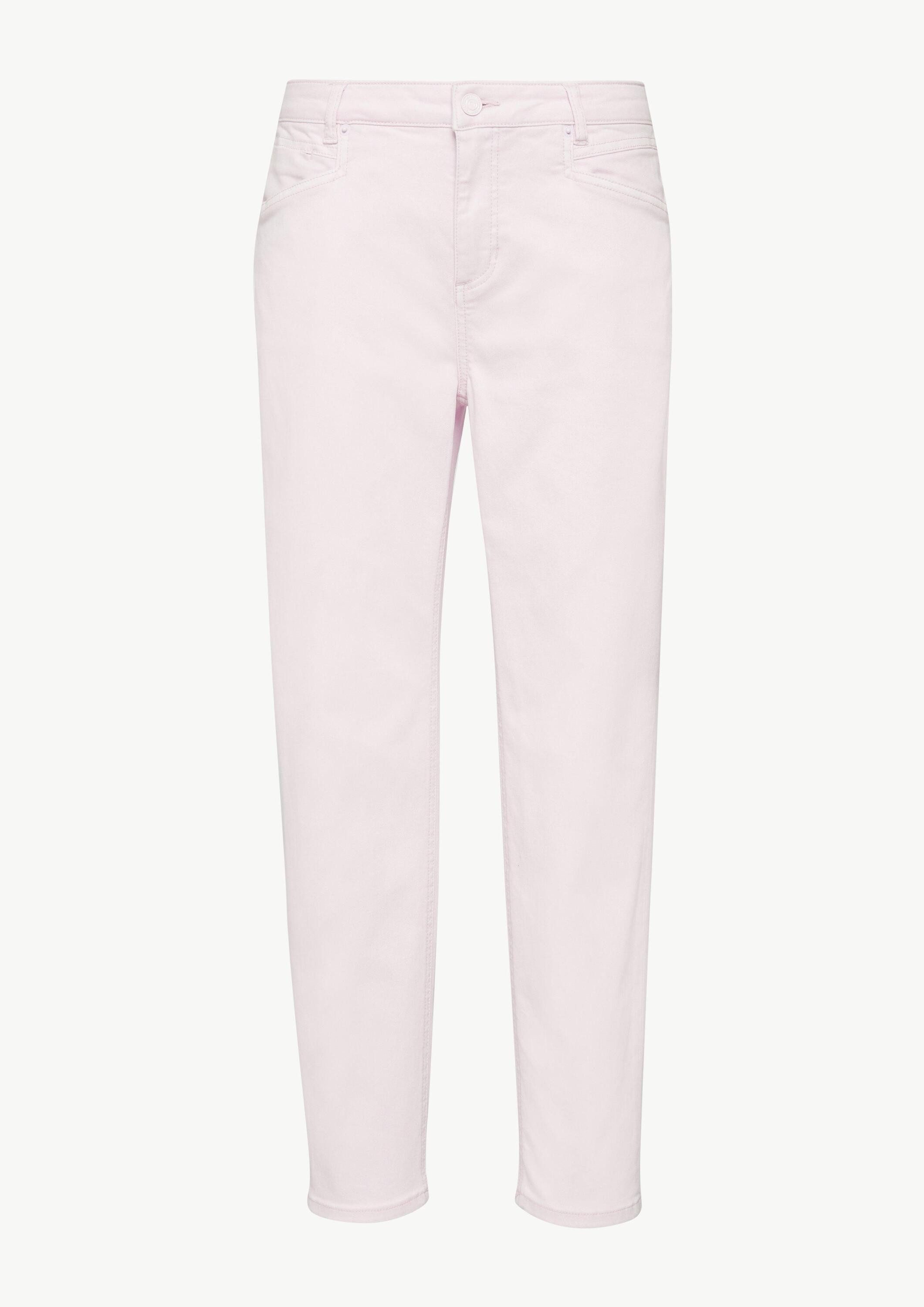 comma 7/8-Hose Hose Elastische Jeans im Slim Fit mit Garment Dye