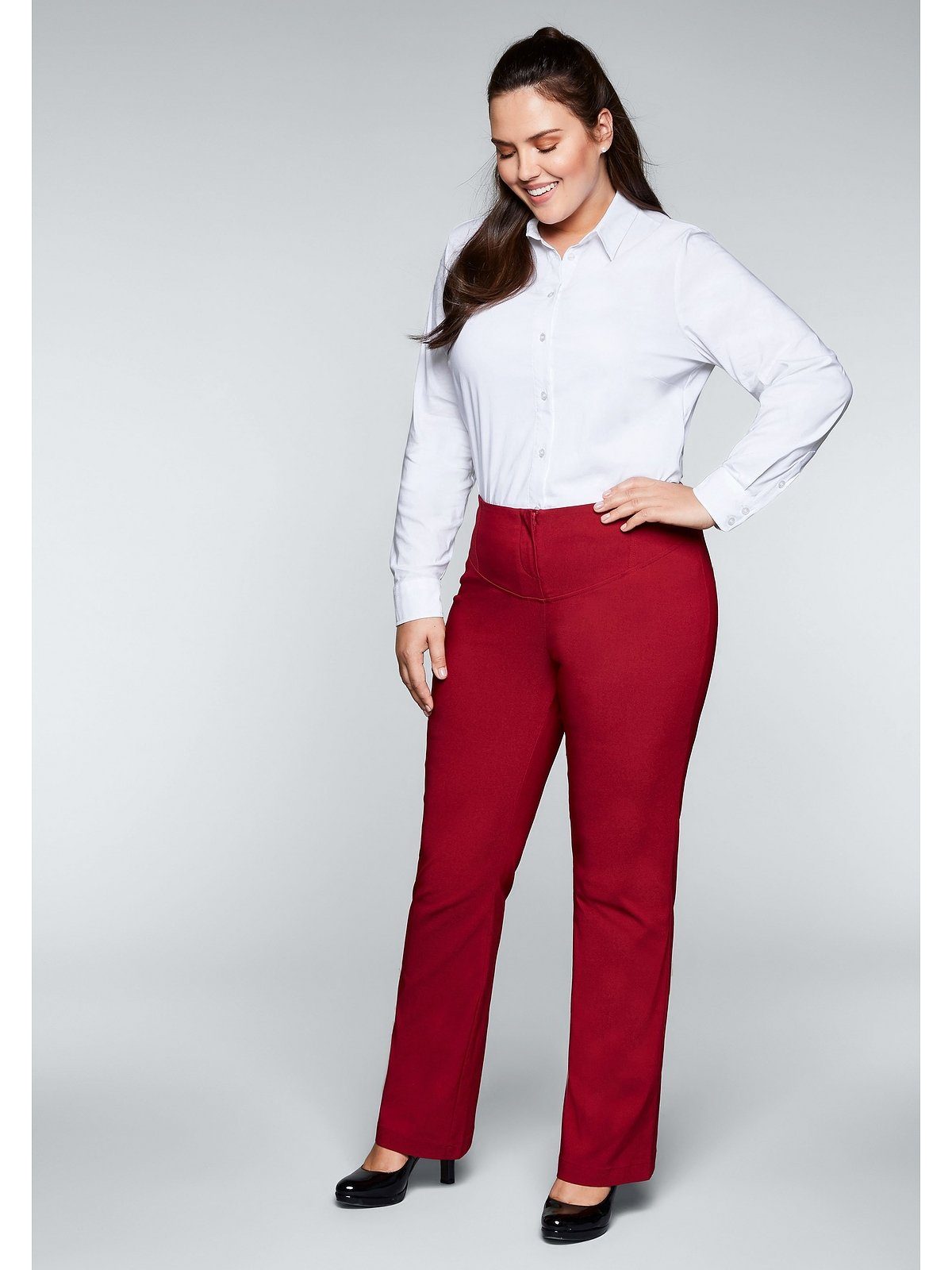 Sheego Hemdbluse Große Größen mit Stretch-Anteil