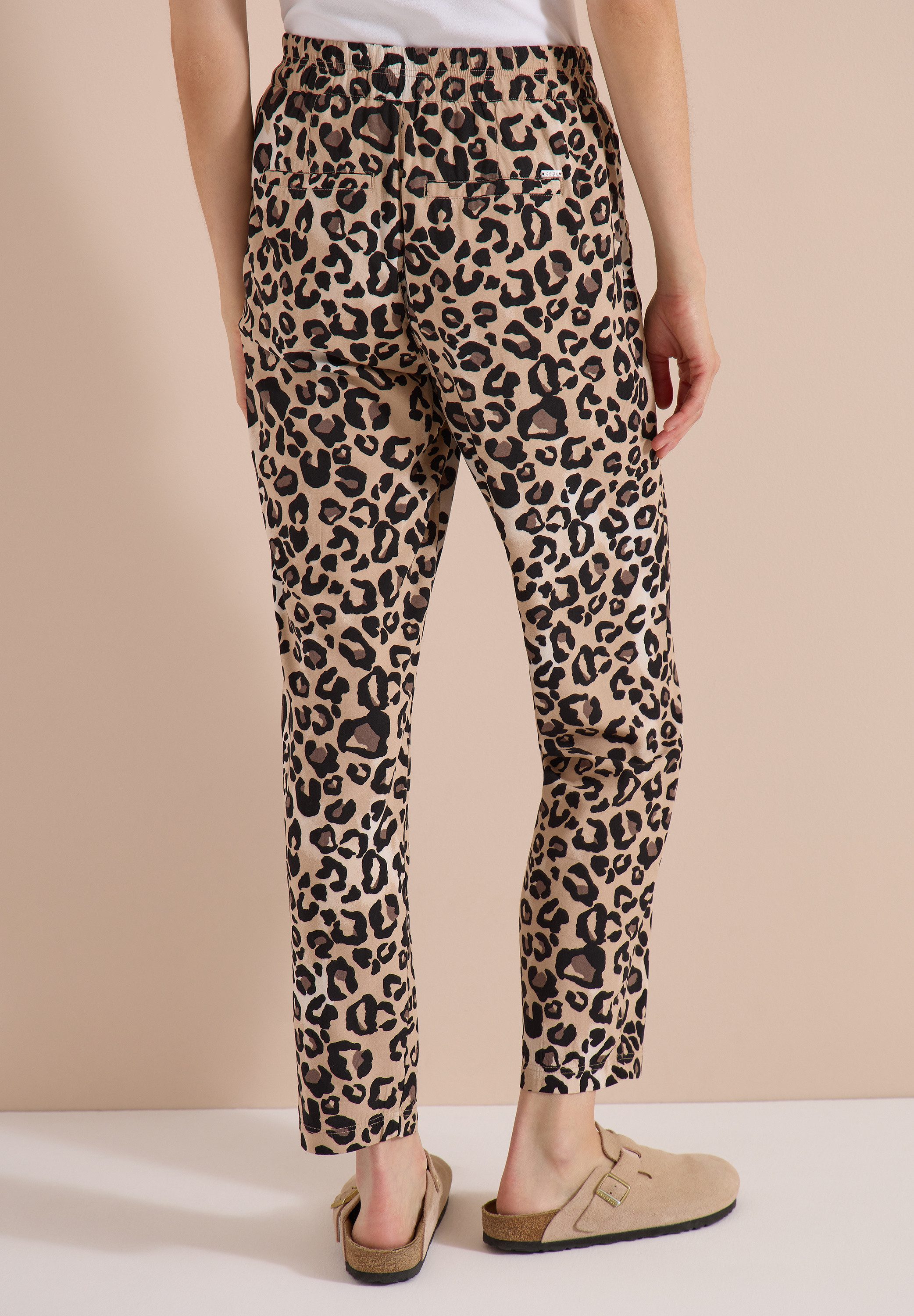 CECIL Stoffhose mit Leo-Muster