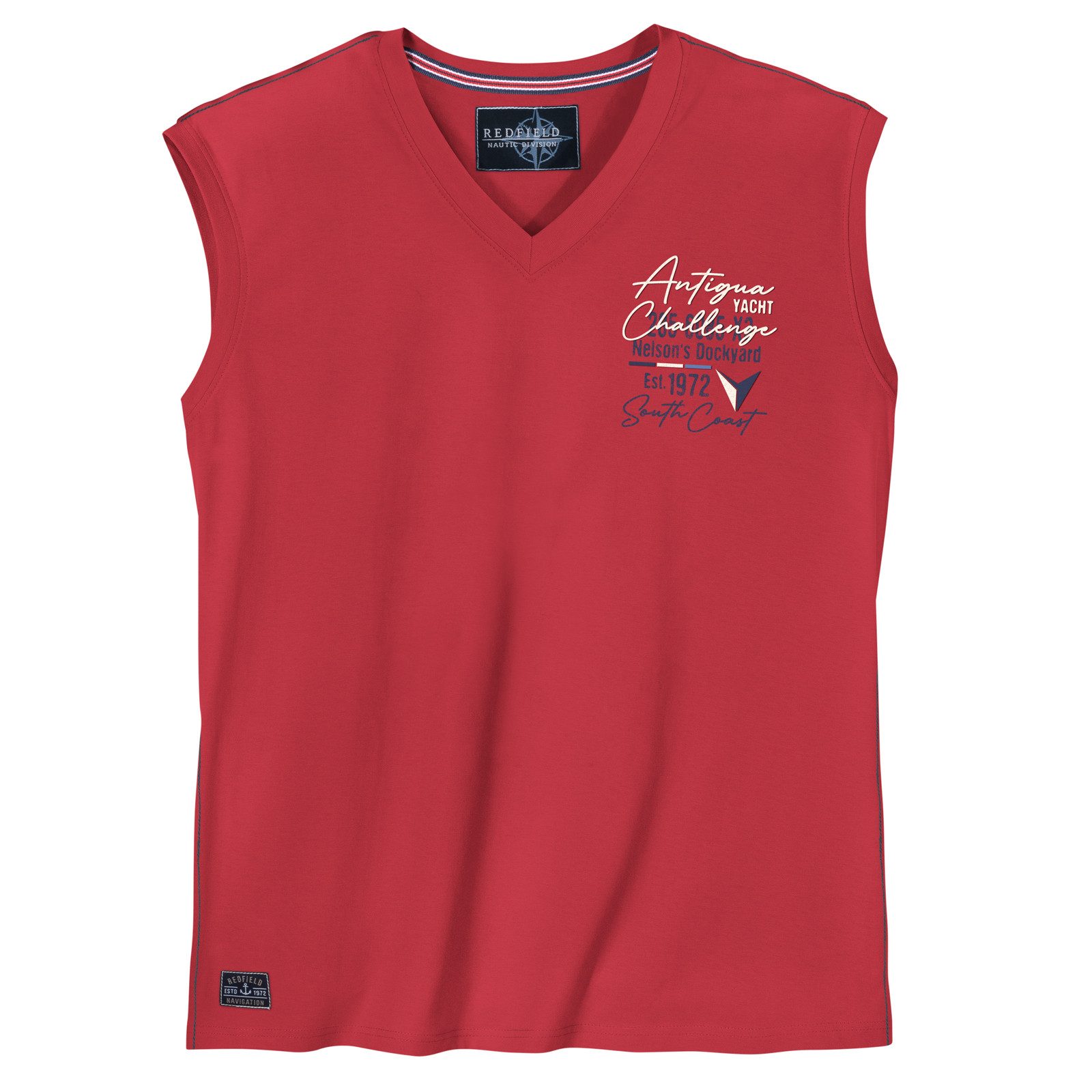 redfield Muscleshirt Redfield Übergrößen Muskelshirt maritim rot günstig online kaufen