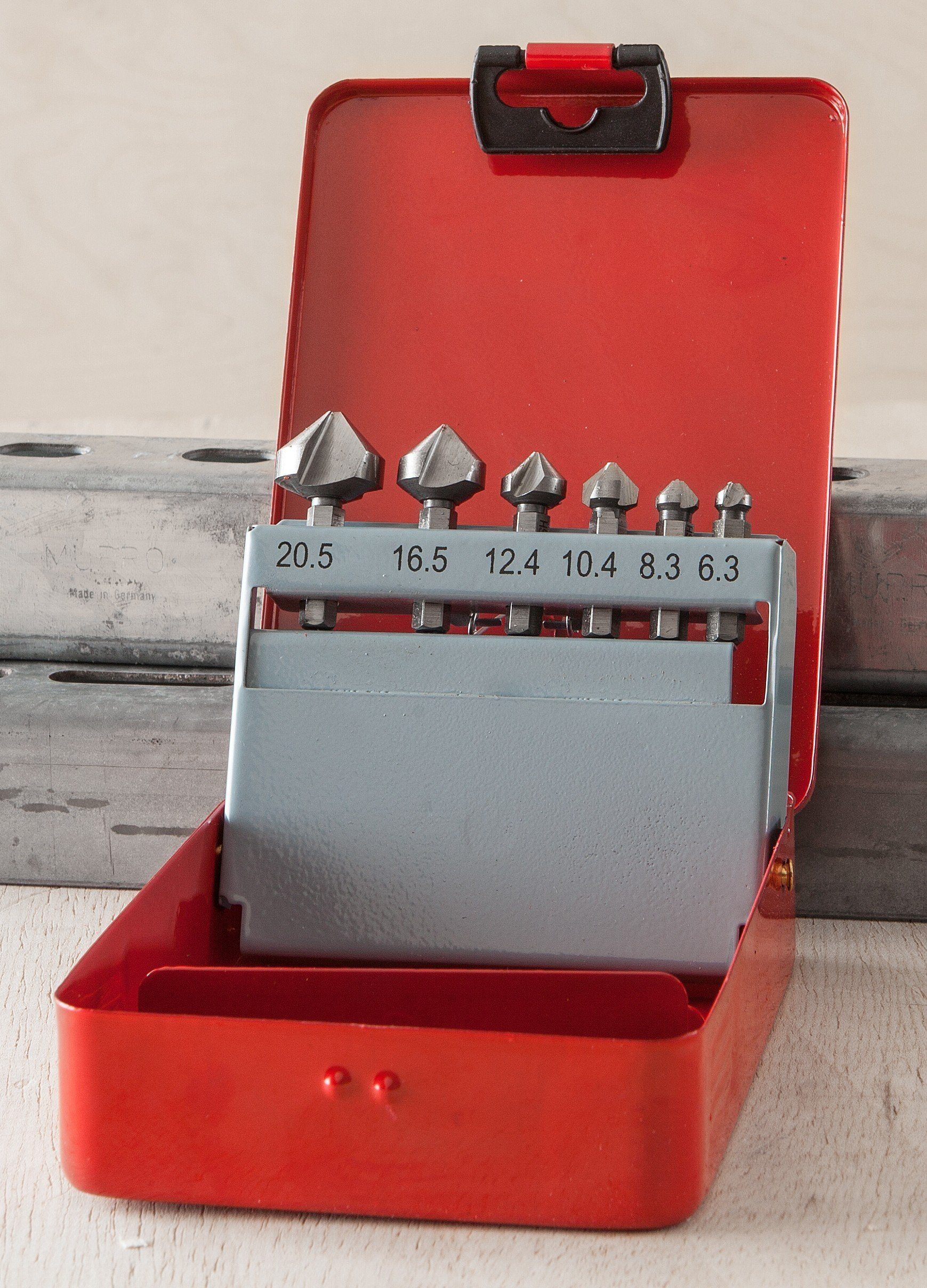 Kraft Werkzeuge Bit-Set Kraft Werkzeuge HSS Senkbitsatz 6tlg.