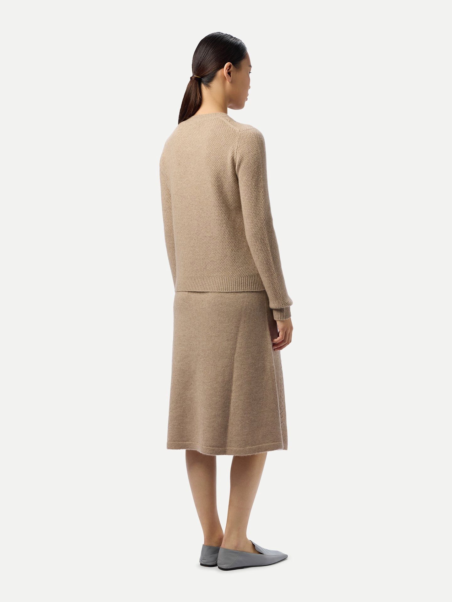 GOBI Cashmere Strickrock A-Linien Kaschmir-Strickrock