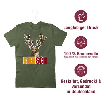 Shirtracer T-Shirt Biersch - Bier und Hirsch Mode für Oktoberfest Herren
