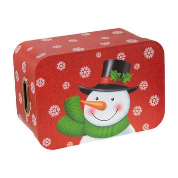 Idena Geschenkbox Idena 31481 - Geschenkboxen Set Weihnachten, 3 Stück, Motive Schneeman