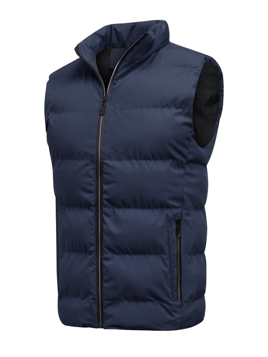 YOUTHUP Steppweste Lässige Herrenweste mit Stehkragen günstig online kaufen