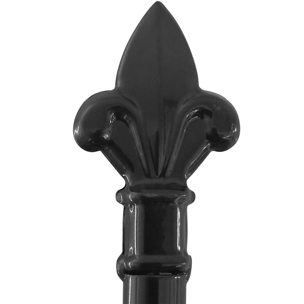 vidaXL Gartentor Doppeltür-Gartentor Woerden mit Speerspitze 400 x 199,5 cm – Bild 4 von 5