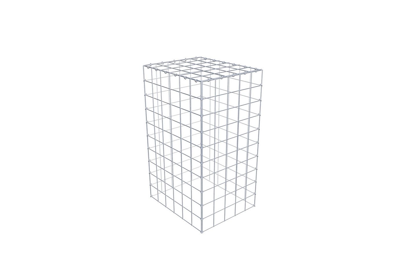 Thumbnail - Gabiona Gabionenzaun Anbaugabione Typ 3 100 cm x 60 cm x 50 cm (L x H x T), Maschenweite, (Anbaugabione Typ 3 100 cm x 6...