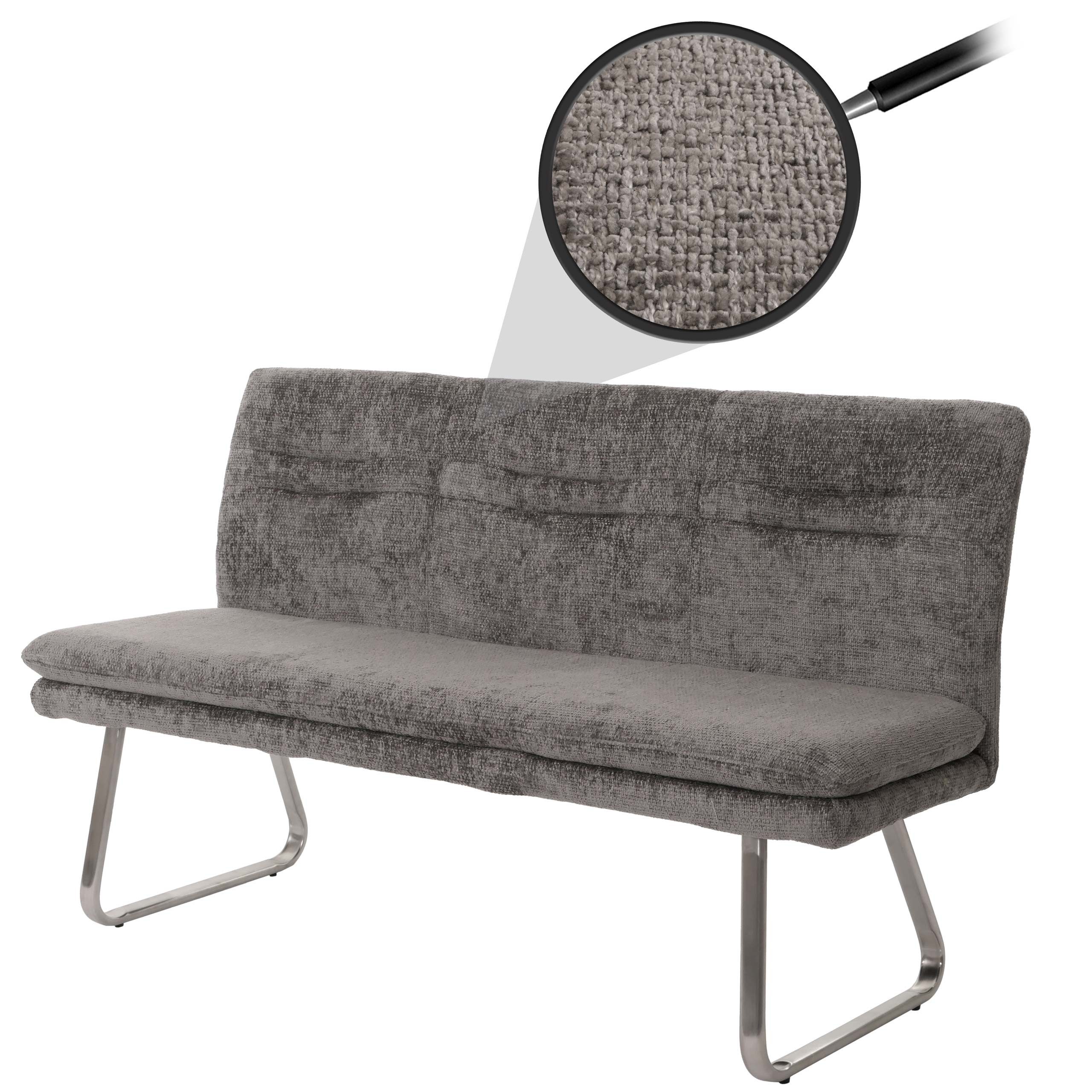 MCW Sitzbank MCW-H70-SC, Chenille Stoffbezug
