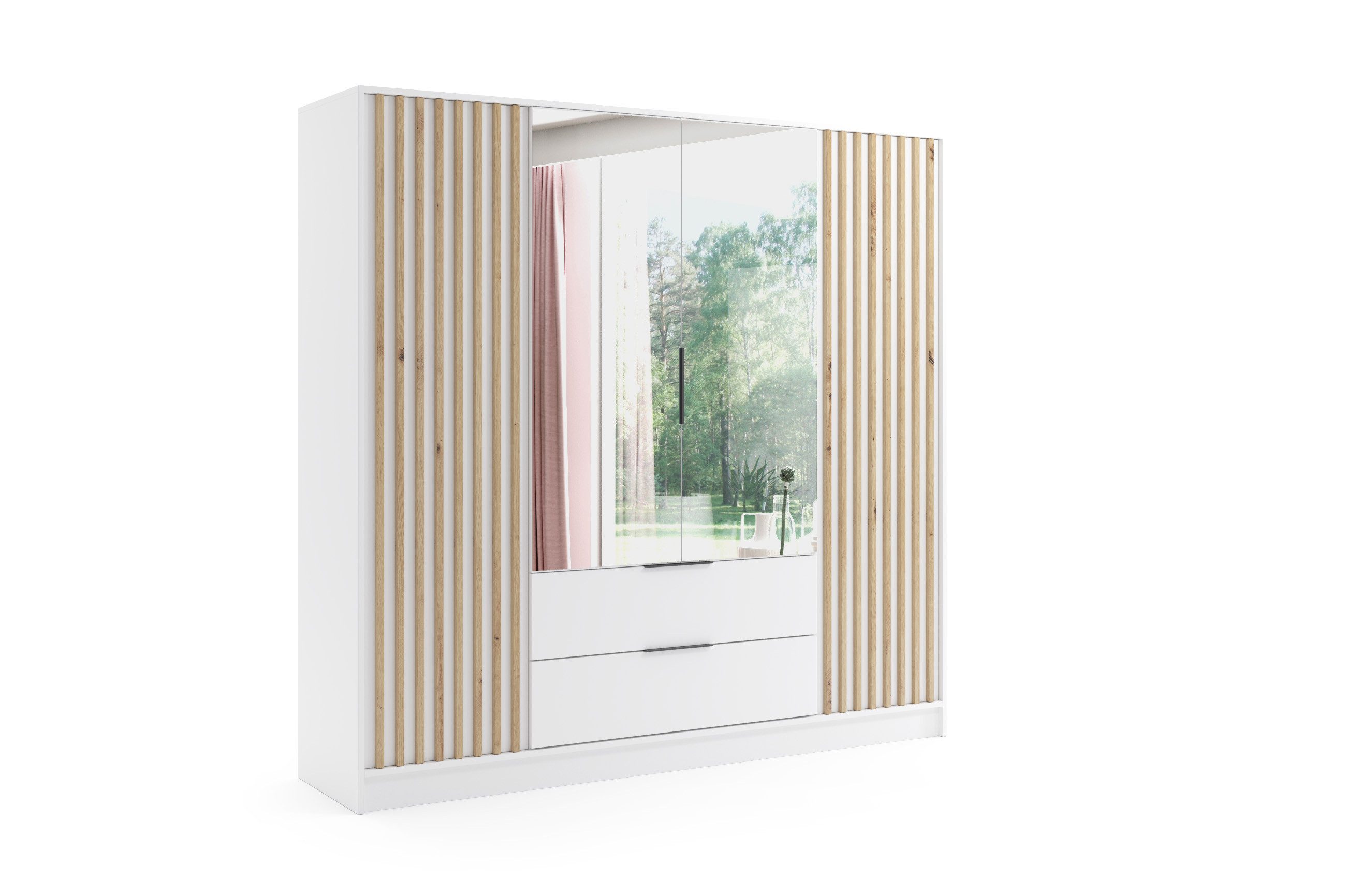 ALTDECOR Drehtürenschrank NERA (Kleiderschrank Garderobenschrank mit günstig online kaufen