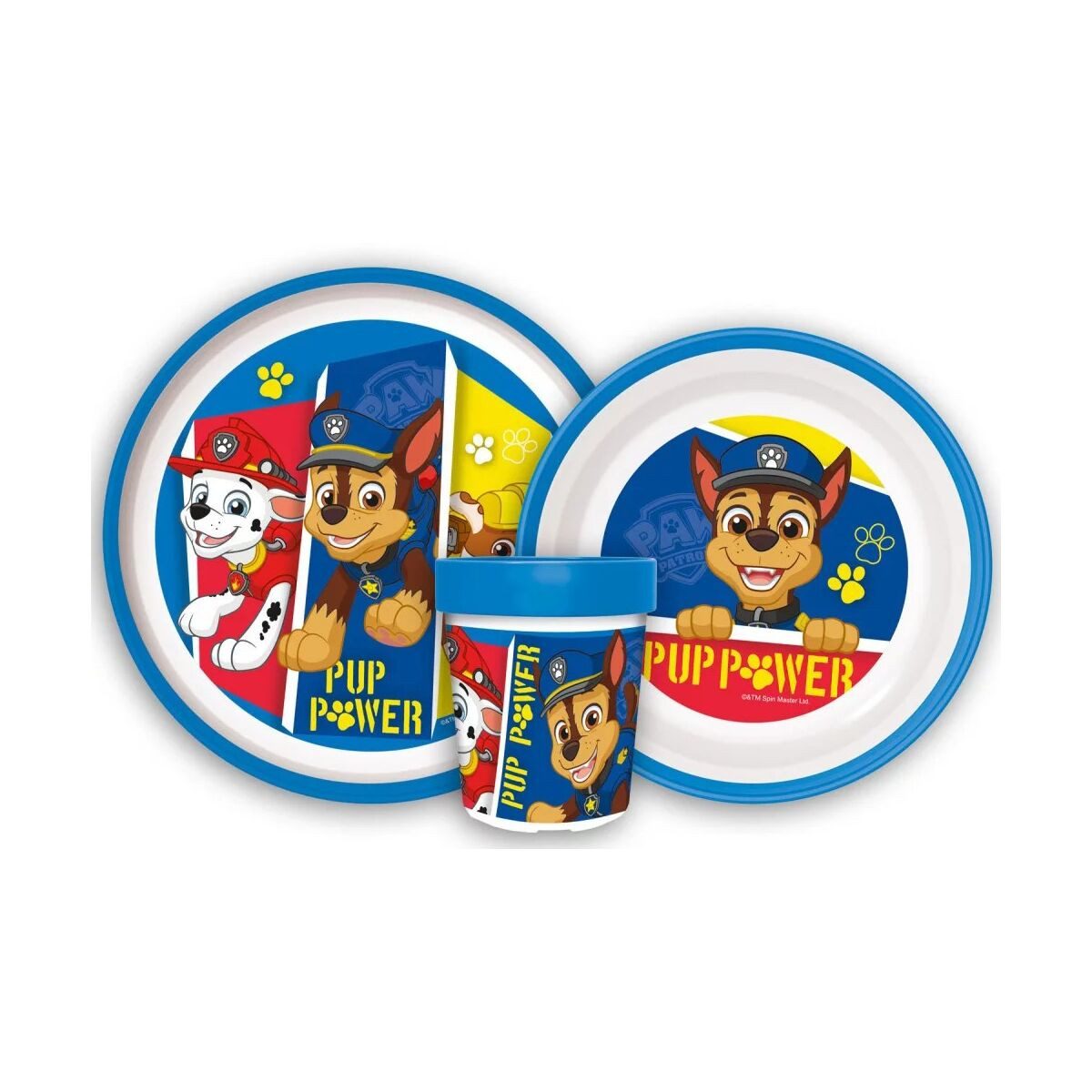 PAW PATROL Kindergeschirr-Set Paw Patrol Pup Power rutschfestes Geschirrset