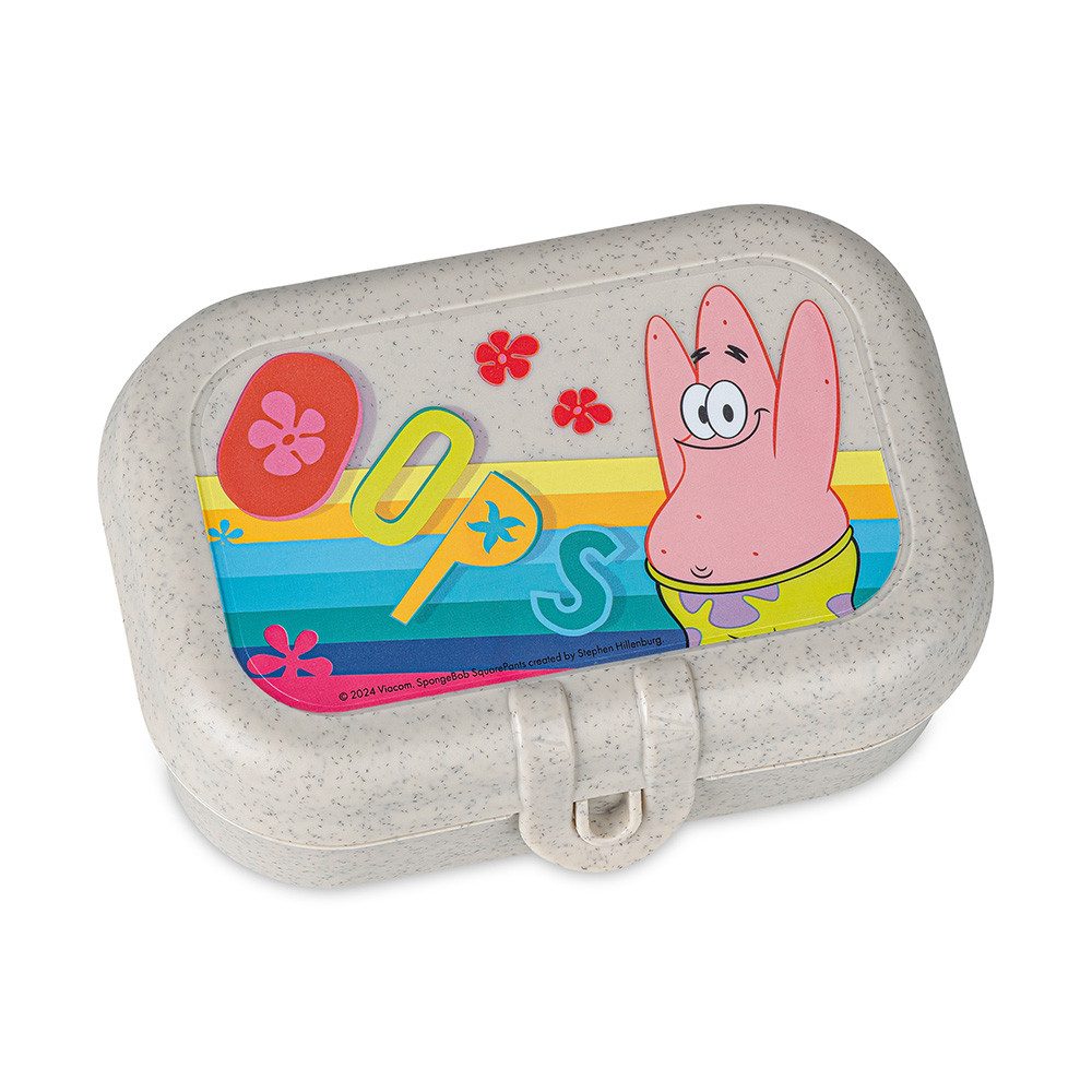 KOZIOL Lunchbox PASCAL READY MINI SPONGEBOB PATRICK Lunchbox-Set, Kunststoff, (Set, 3-tlg), spülmaschinengeeignet, mikrowellengeeignet
