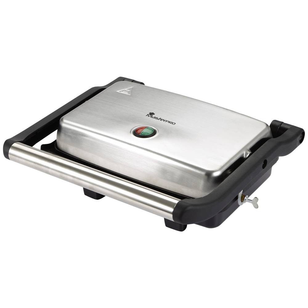 MasterPRO Kontaktgrill Kontaktgrill 1800 - 2000 W, 26.2 x 17 cm BGMP-9008, Antihaftbeschichtung, Cool-Touch-Gehäuse, Überhitzungsschutz
