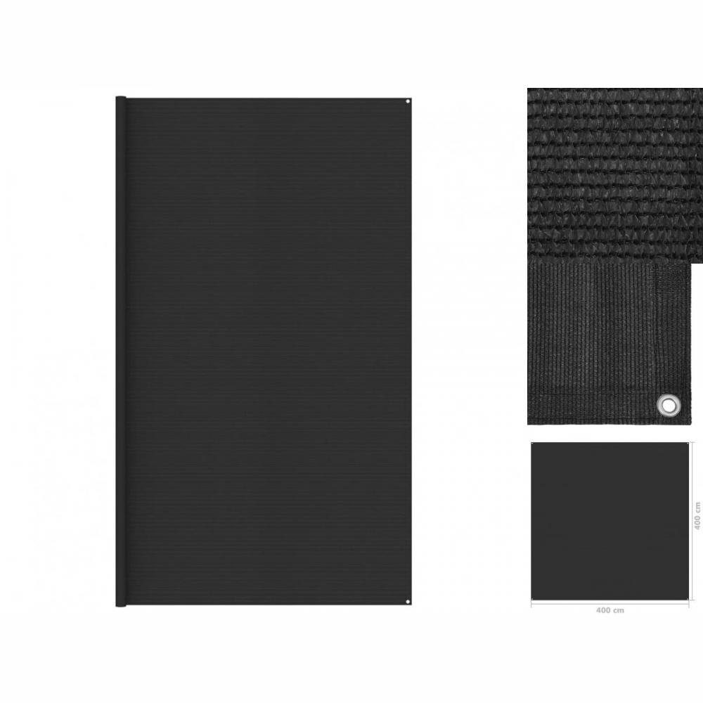 vidaXL Teppich Zeltteppich 400x400 cm Anthrazit Wohnwagen Teppich Vorzelt Unterlage, Höhe: 400 mm