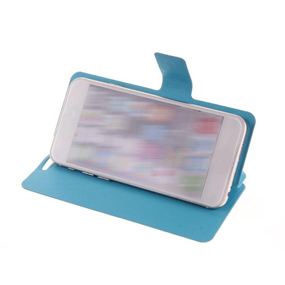 K-S-Trade Handyhülle, Schutz-Hülle Handy-Hülle kompatibel mit Gigaset GS100  Schutz Hülle Flip cover Handy case Smartphone Handyhülle blau