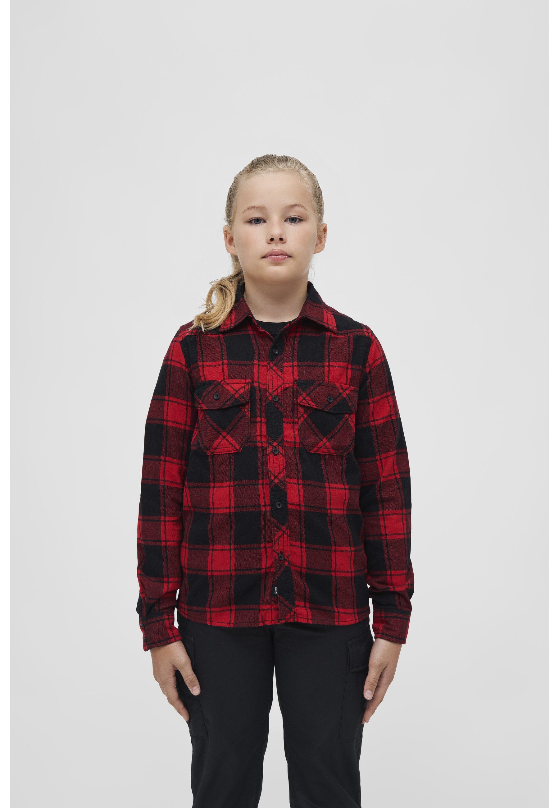 Brandit Langarmhemd Brandit Unisex Checkshirt Kids (1-tlg)