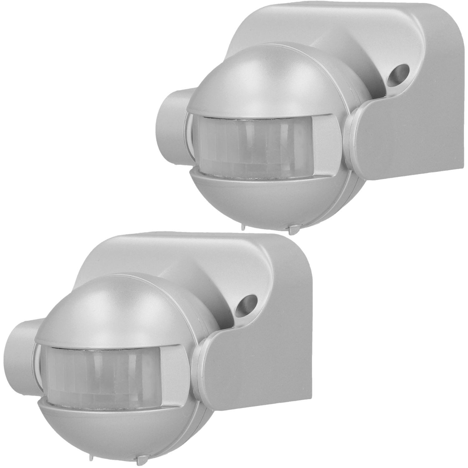 UNITEC Bewegungsmelder 2x Infrarot Aufputz Bewegungsmelder 180° IP44, (Set, 2-St., 2x Infrarot Melder), Neigbar 12m Wand Sensor Außen Outdoor Melder Wandmontage