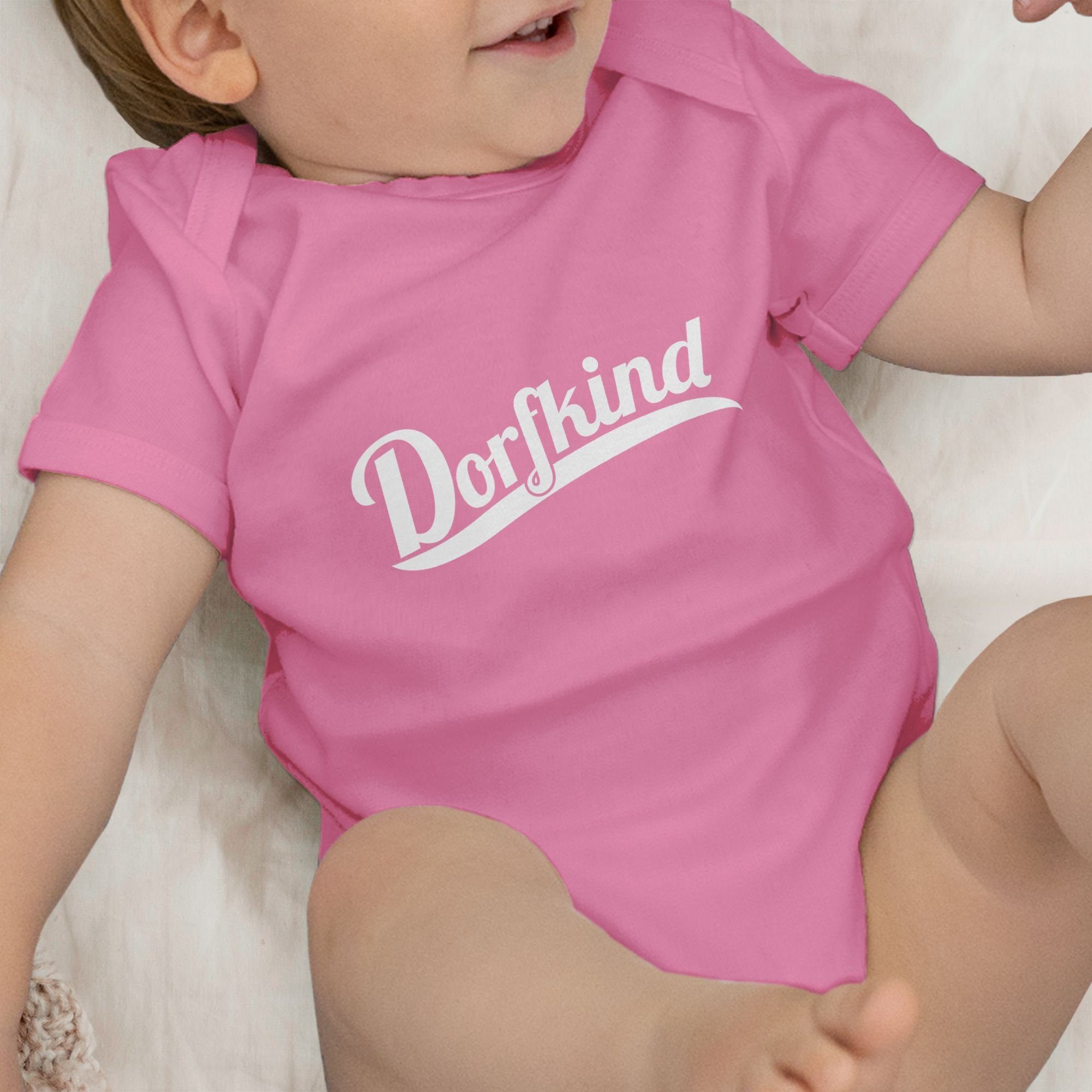 Dorfkind Shirtracer Baby Weiss Pink Shirtbody Sprüche 2