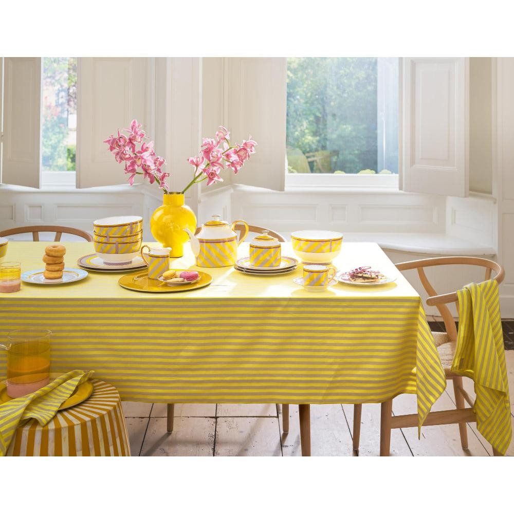 PiP Studio Tischdecke Tischdecke Stripes Gelb (160x250cm)